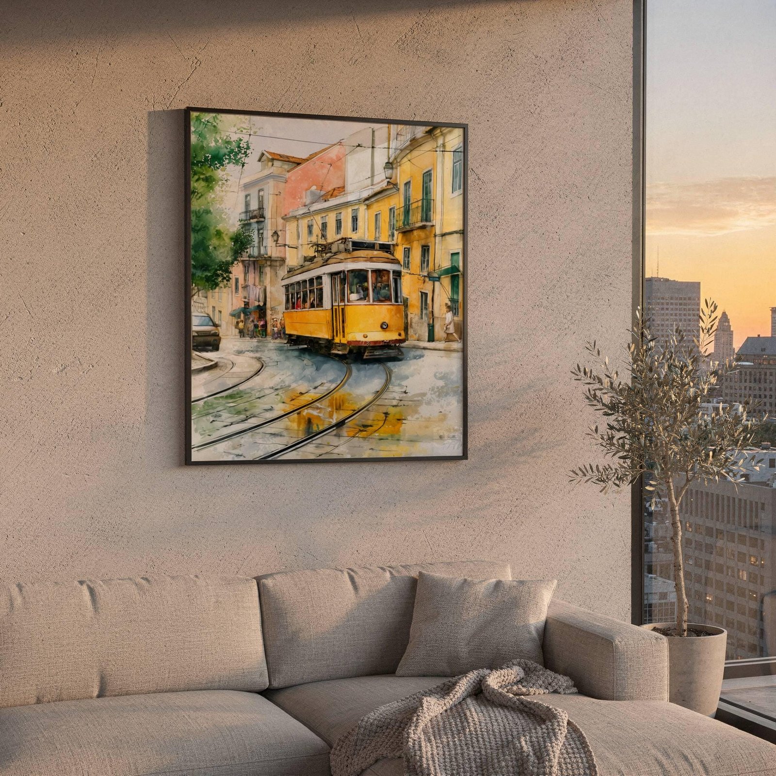 Lisbon Portugal Europe Watercolor Print: Vacation Travel Art Poster - Image 6