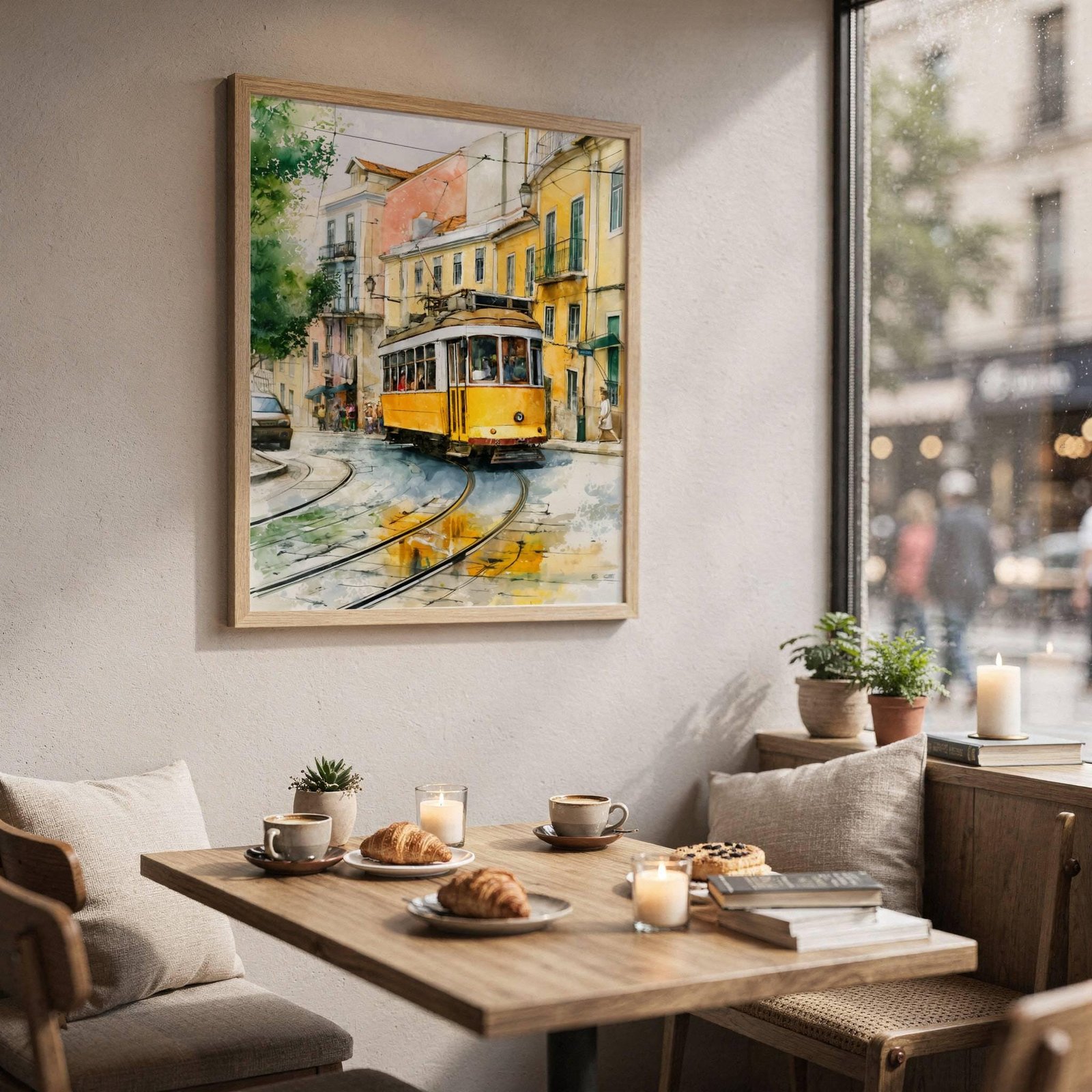 Lisbon Portugal Europe Watercolor Print: Vacation Travel Art Poster - Image 9