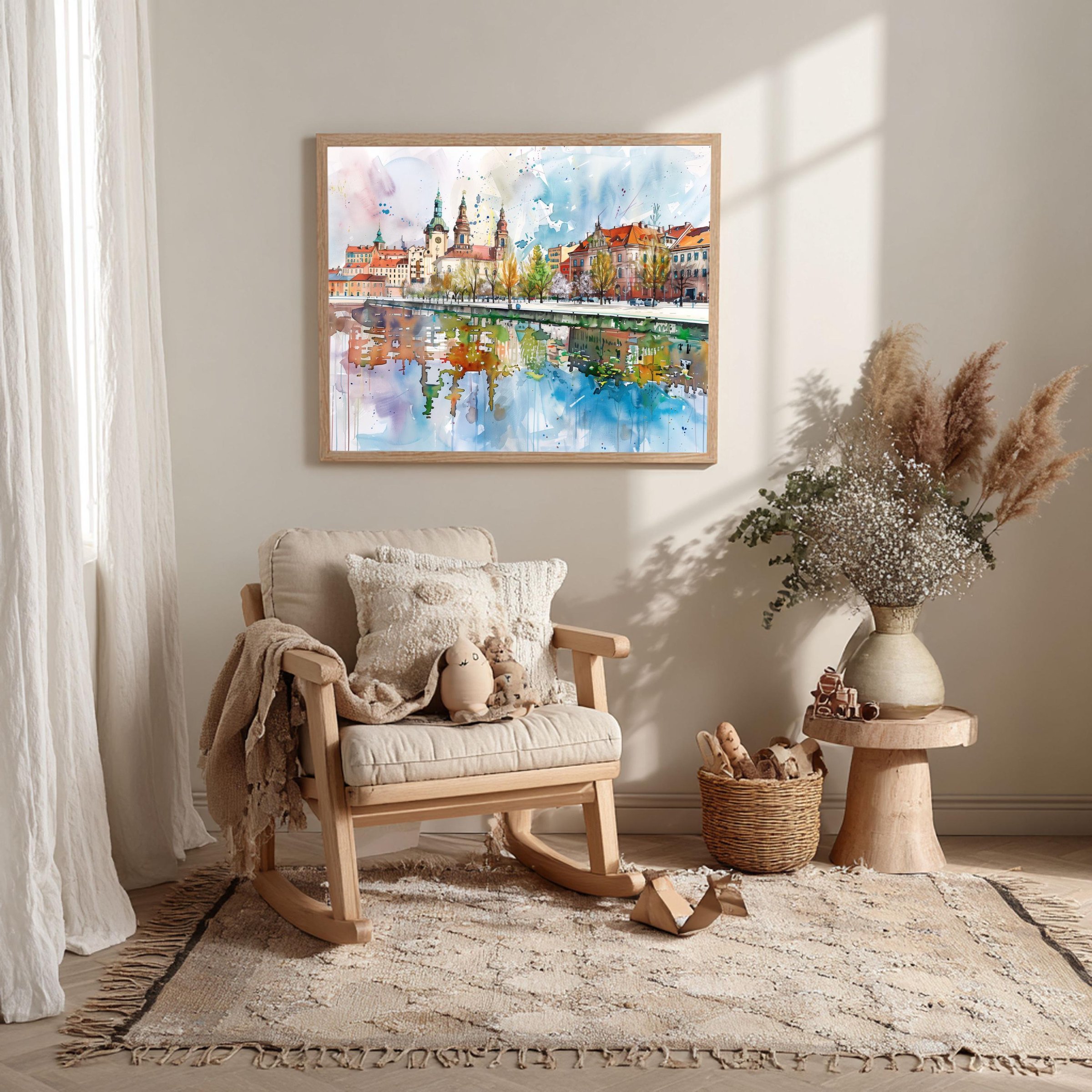Lodz Old Town Poland Watercolor Print: Polish Travel Art Poster - Image 10