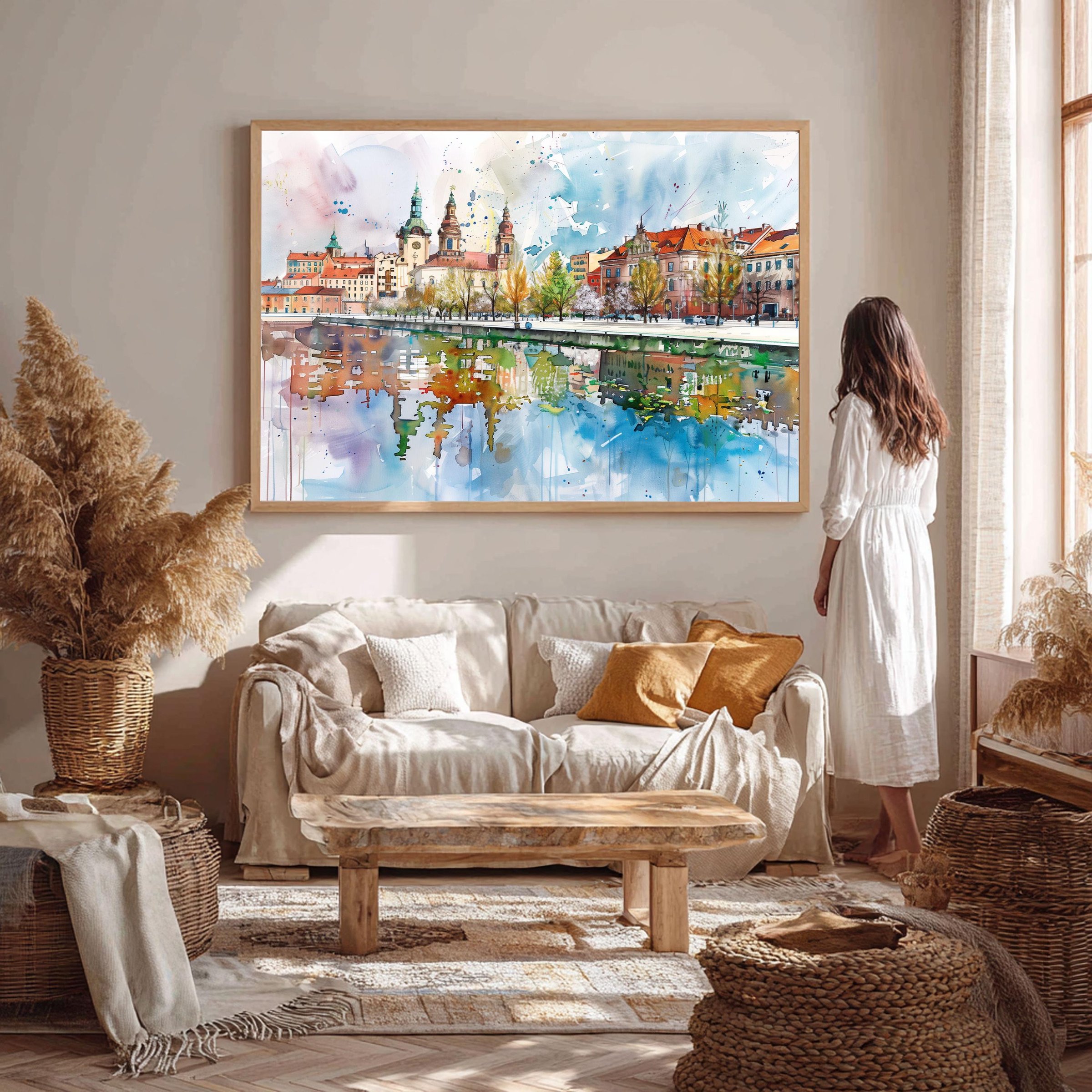 Lodz Old Town Poland Watercolor Print: Polish Travel Art Poster - Image 5