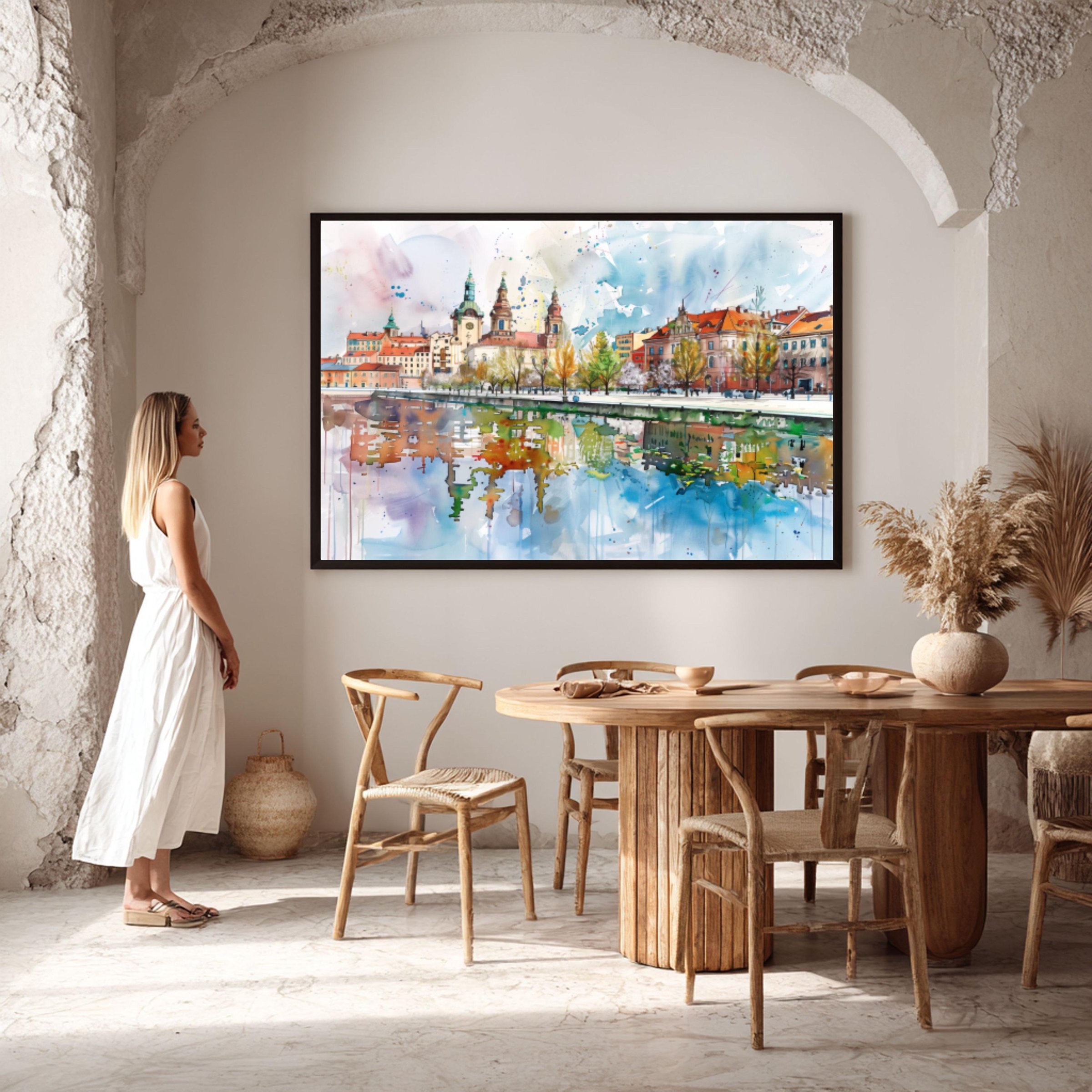 Lodz Old Town Poland Watercolor Print: Polish Travel Art Poster - Image 6