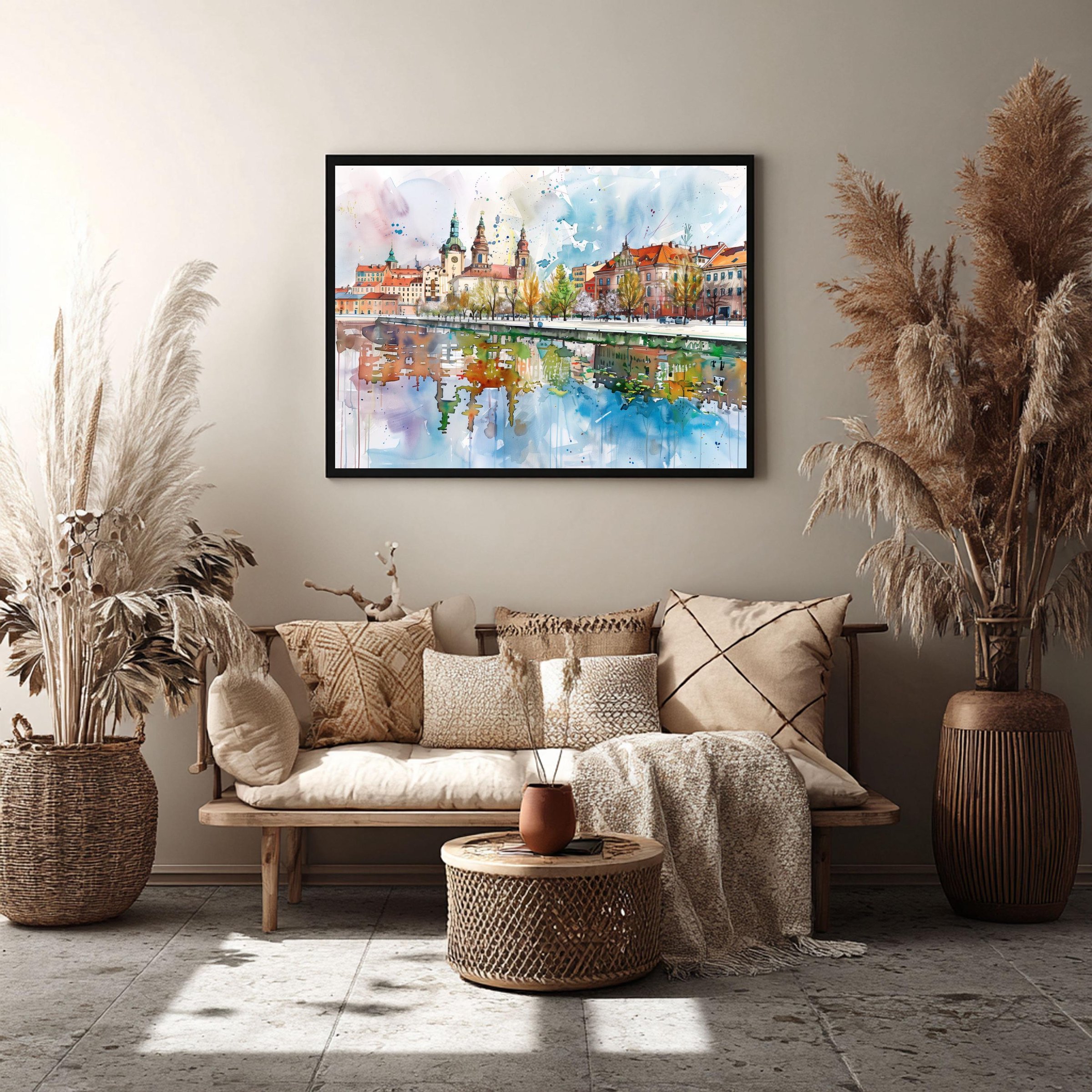 Lodz Old Town Poland Watercolor Print: Polish Travel Art Poster - Image 8