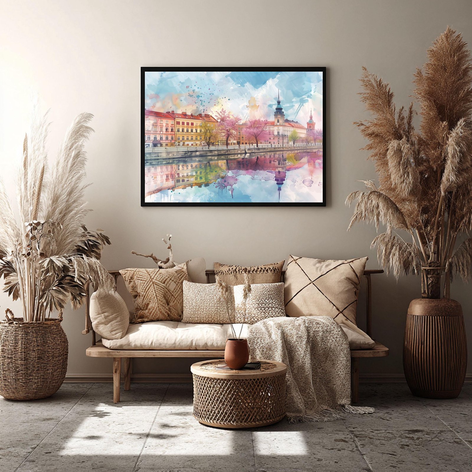 Piotrkowska Street Lodz Poland Watercolor Print: Polish Travel Art Poster - Image 8