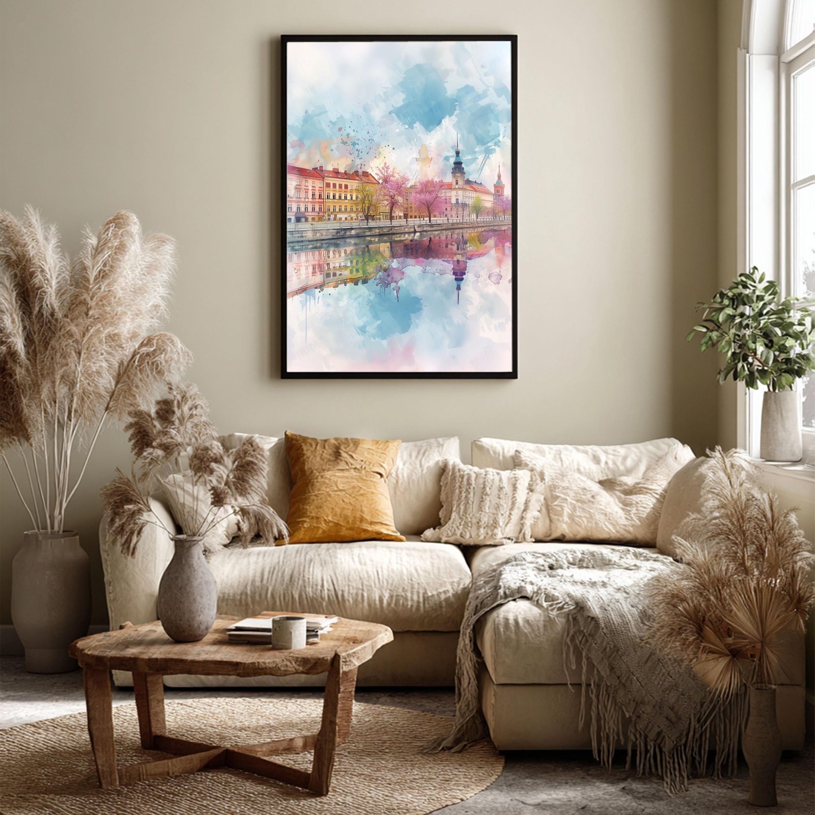 Piotrkowska Street Lodz Poland Watercolor Print: Polish Travel Art Poster - Image 7