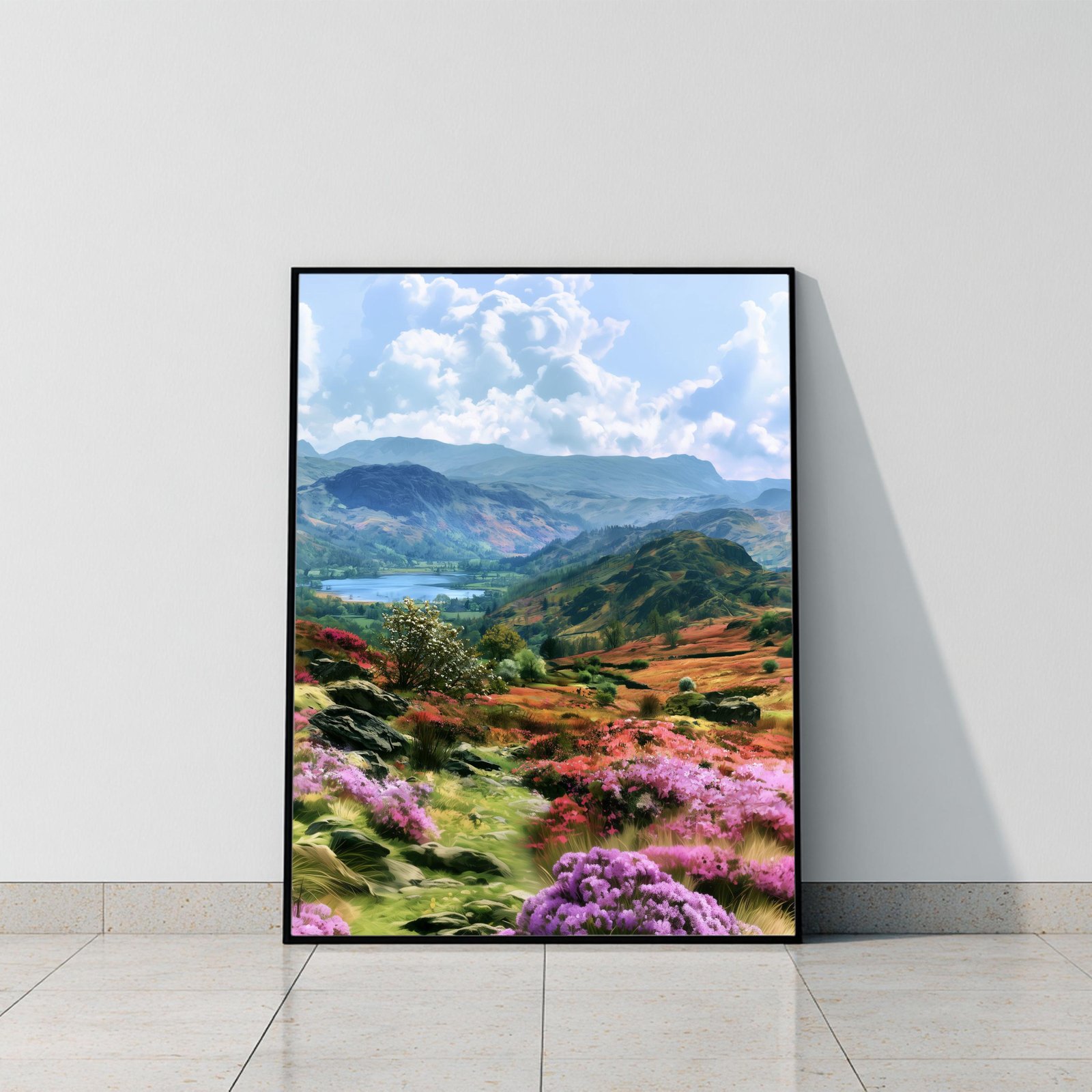 Lake District Cumbria England Watercolor Print: UK Travel Art Poster - Image 6