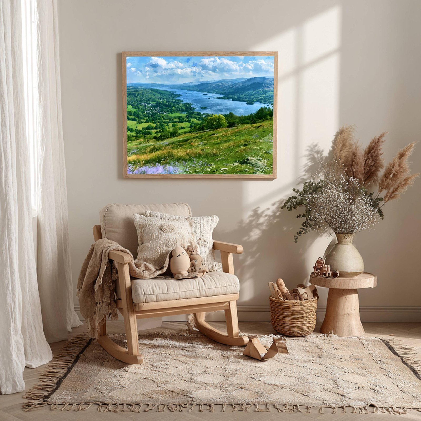 Lake Windermere Cumbria England Watercolor Print: UK Travel Art Poster - Image 10
