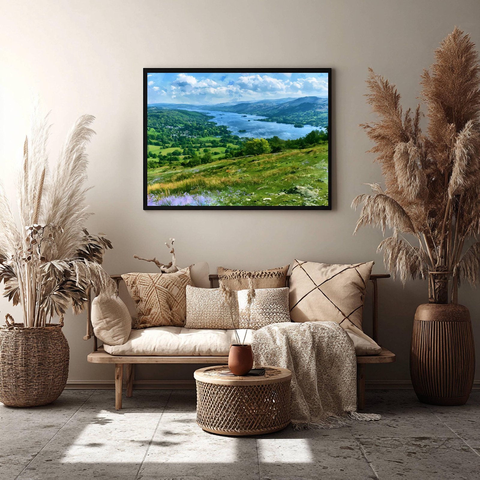 Lake Windermere Cumbria England Watercolor Print: UK Travel Art Poster - Image 8