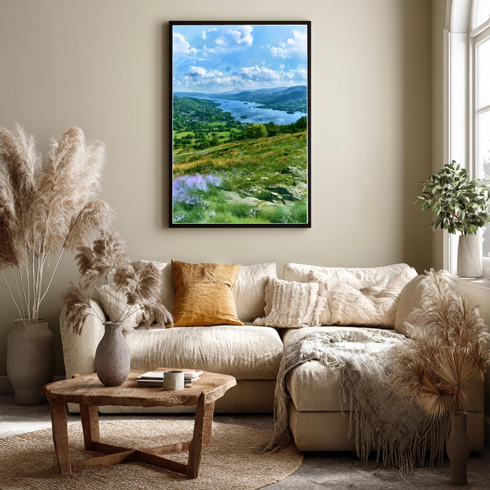 Lake Windermere Cumbria England Watercolor Print: UK Travel Art Poster - Image 7