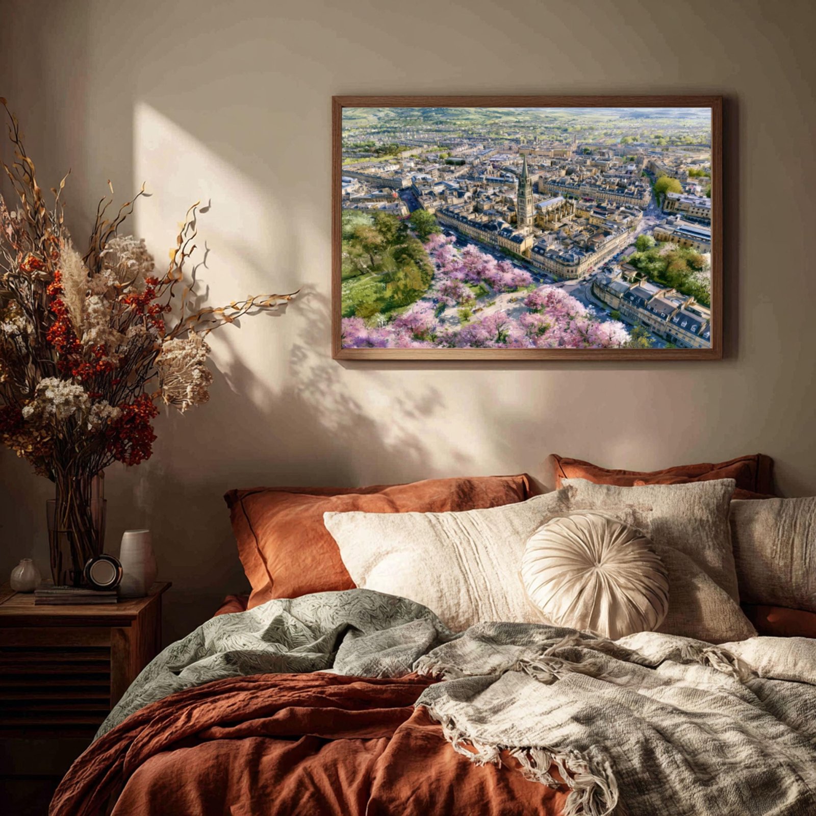 Bath Somerset England Watercolor Print: UK Travel Art Poster - Image 3