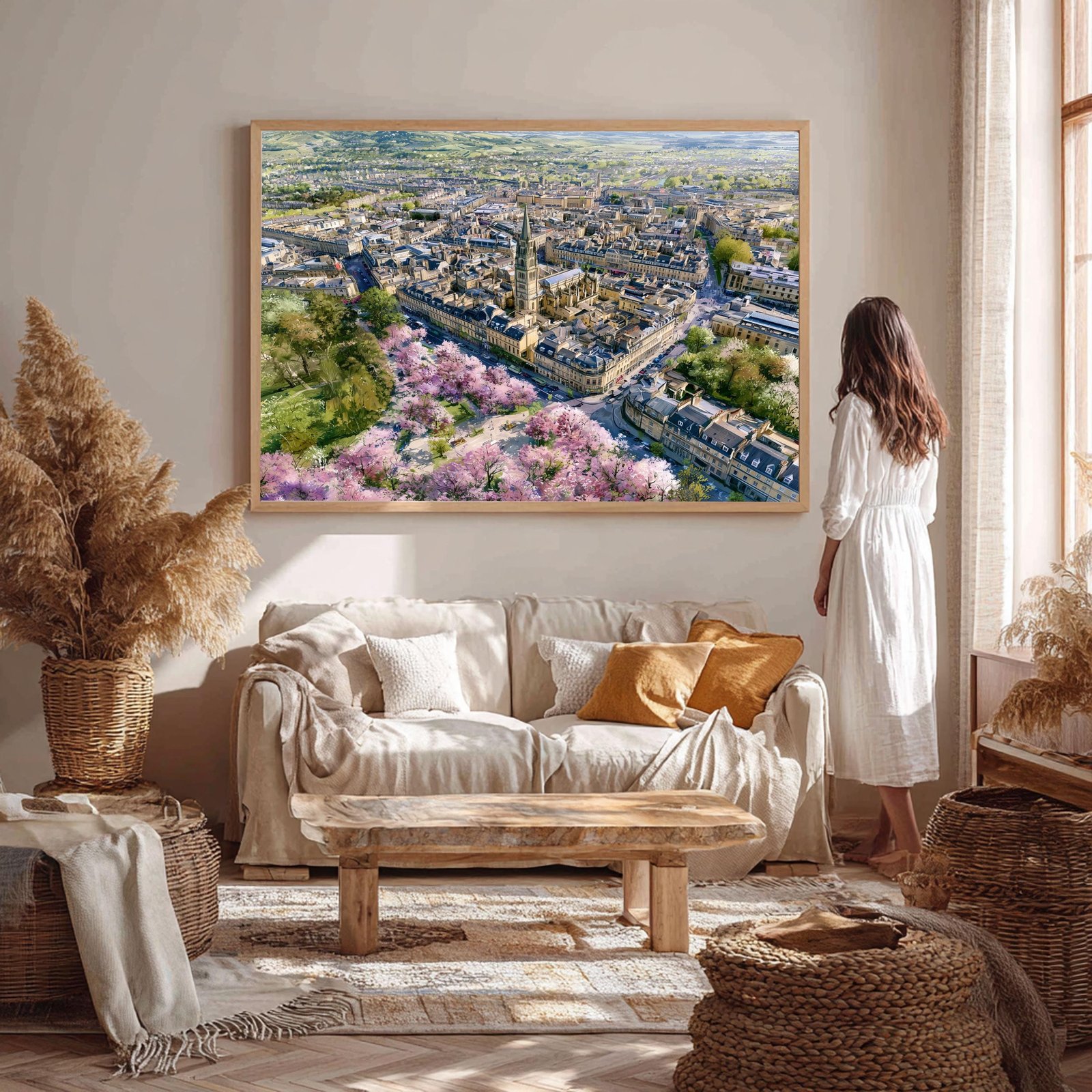 Bath Somerset England Watercolor Print: UK Travel Art Poster - Image 5