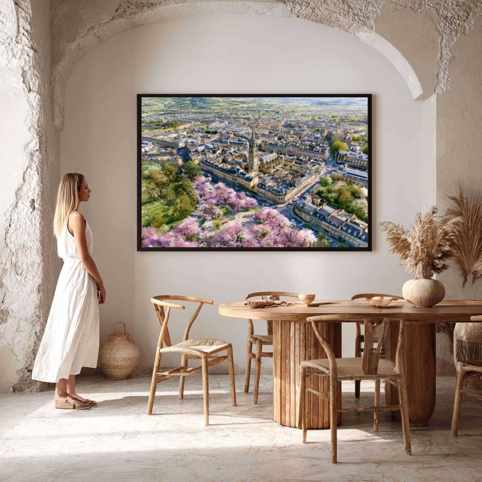 Bath Somerset England Watercolor Print: UK Travel Art Poster - Image 6