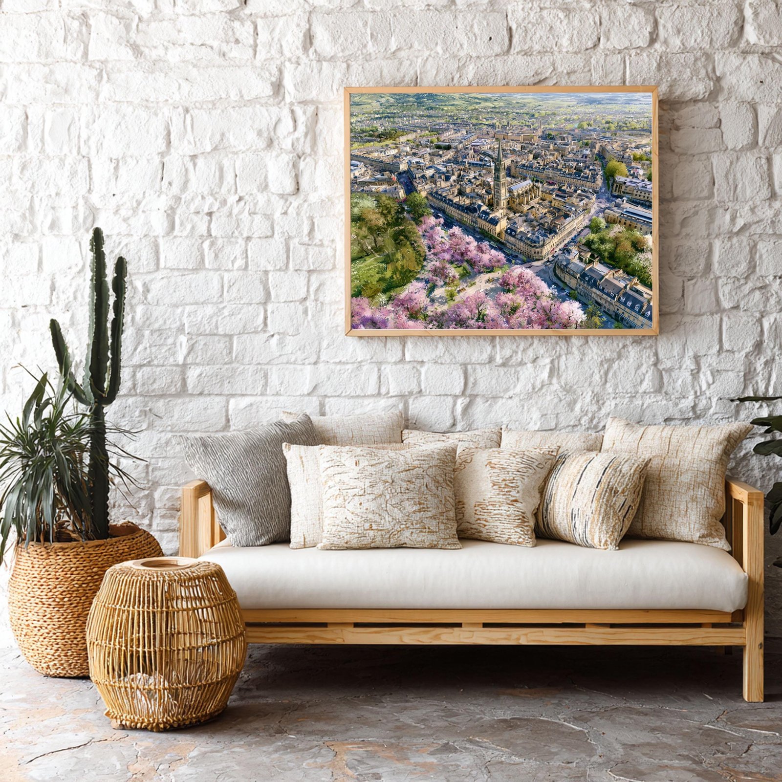 Bath Somerset England Watercolor Print: UK Travel Art Poster - Image 9