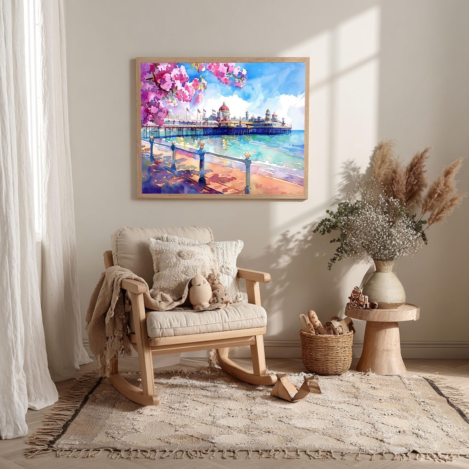 Brighton East Sussex England Watercolor Print: UK Travel Art Poster - Image 10