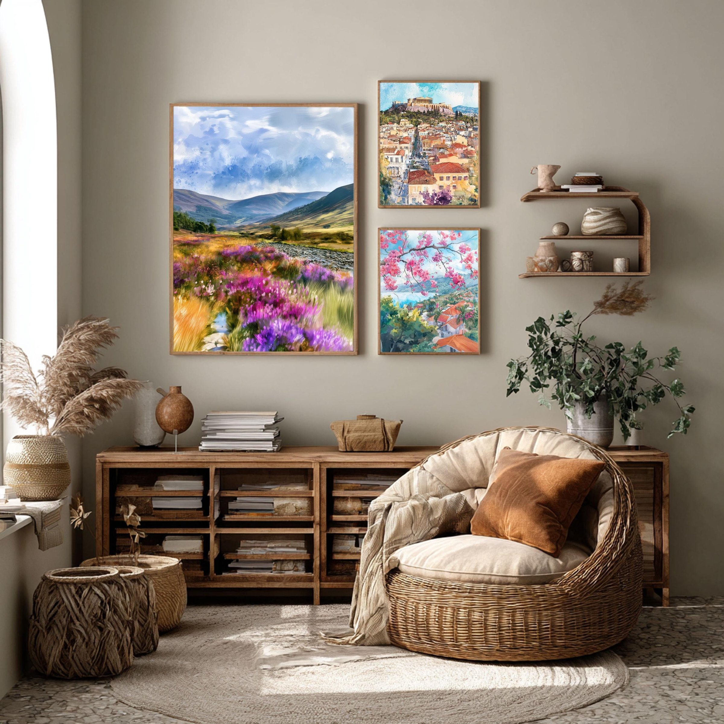 Cairngorms National Park Scotland UK Watercolor Print: UK Travel Art Poster - Image 10