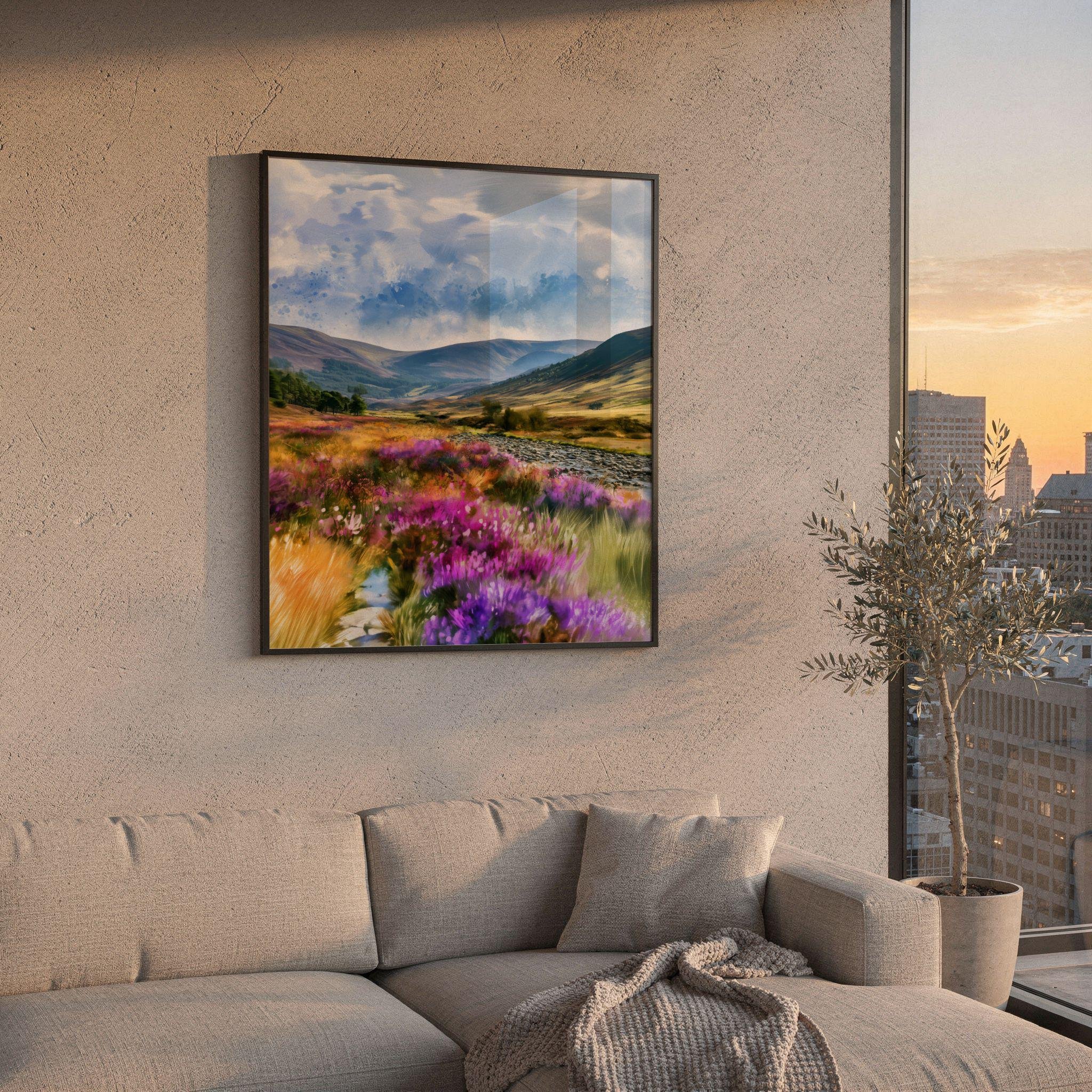 Cairngorms National Park Scotland UK Watercolor Print: UK Travel Art Poster - Image 2