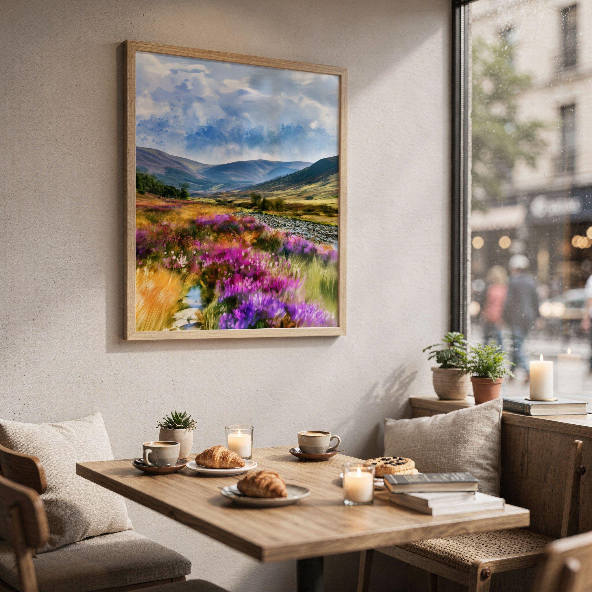 Cairngorms National Park Scotland UK Watercolor Print: UK Travel Art Poster - Image 3