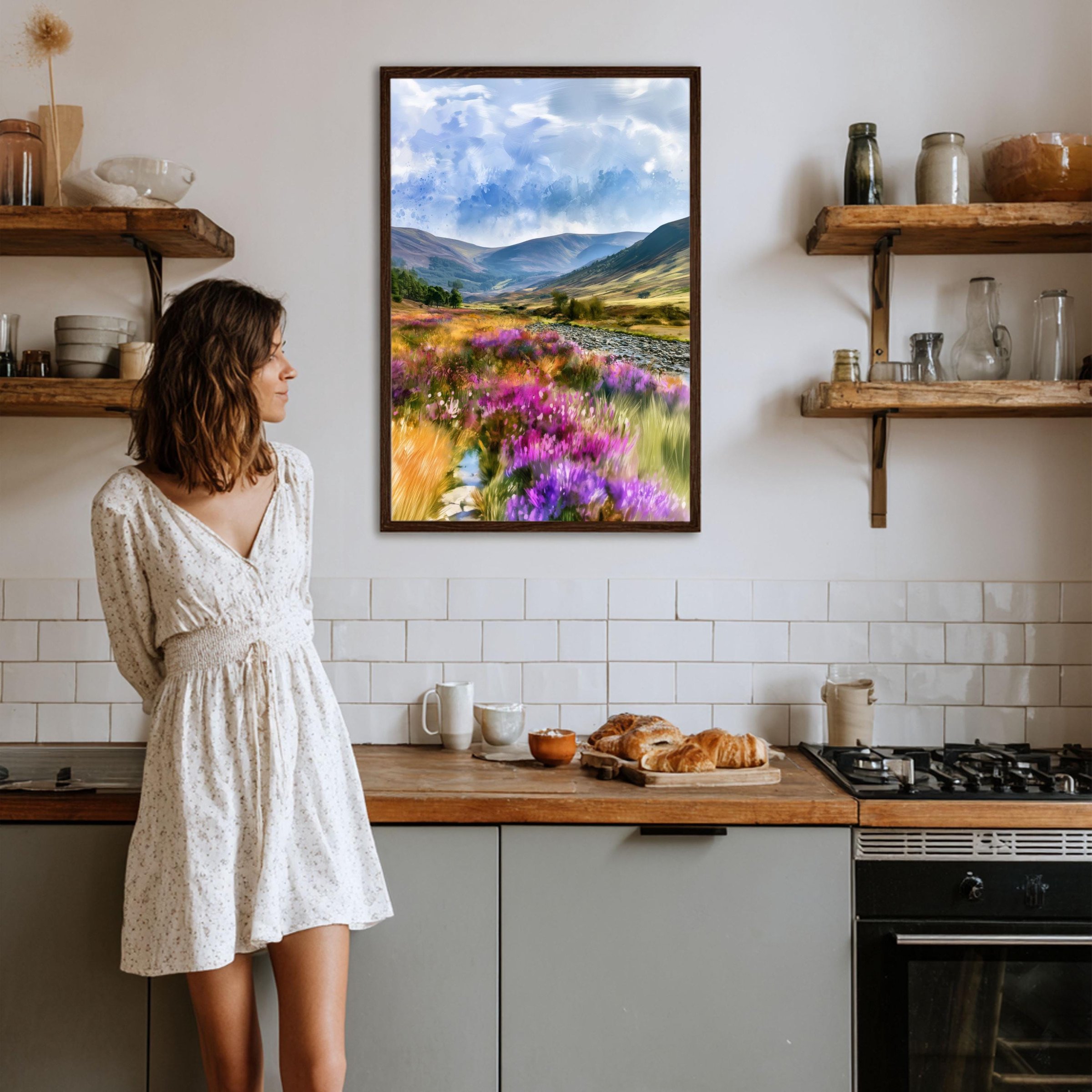 Cairngorms National Park Scotland UK Watercolor Print: UK Travel Art Poster - Image 5