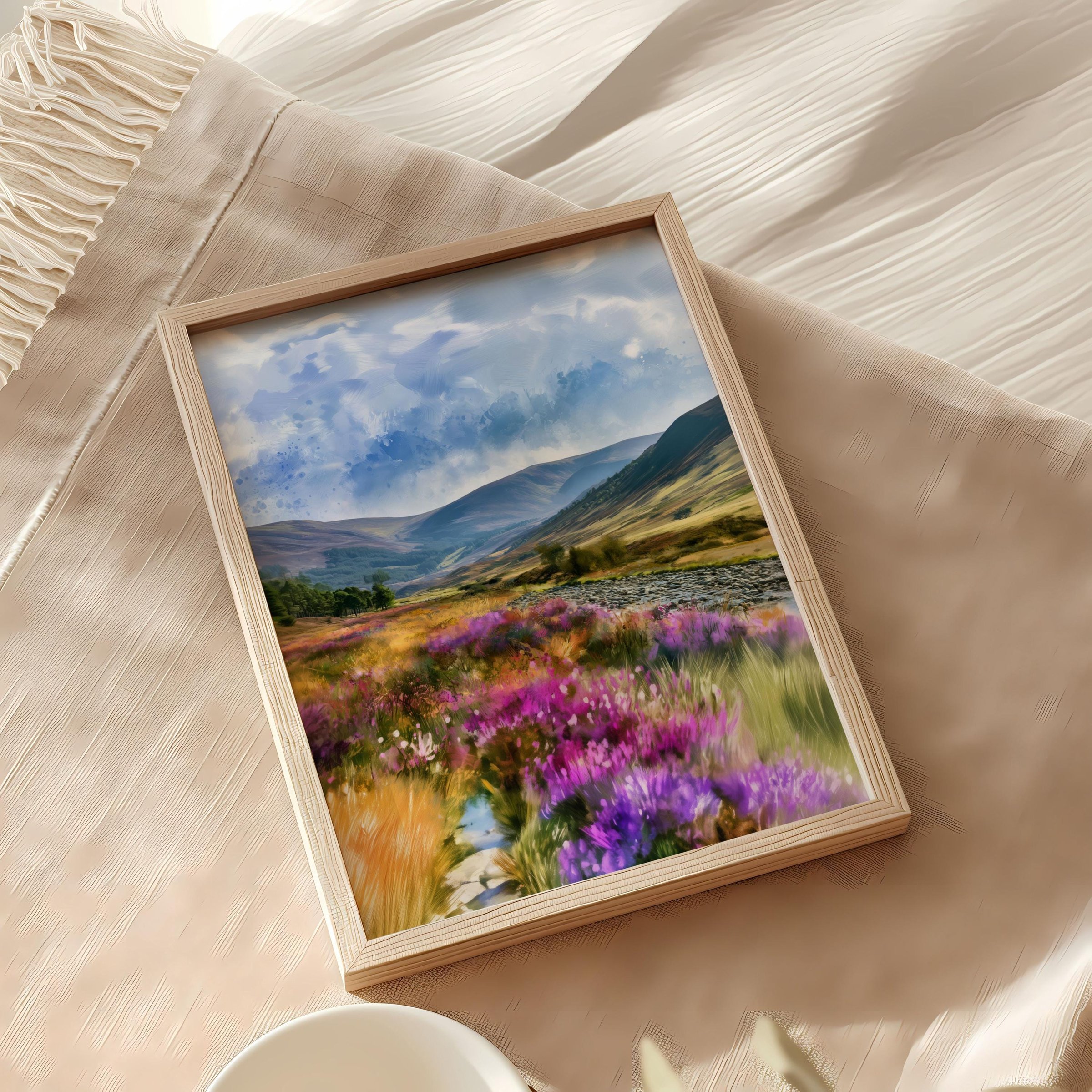 Cairngorms National Park Scotland UK Watercolor Print: UK Travel Art Poster - Image 8