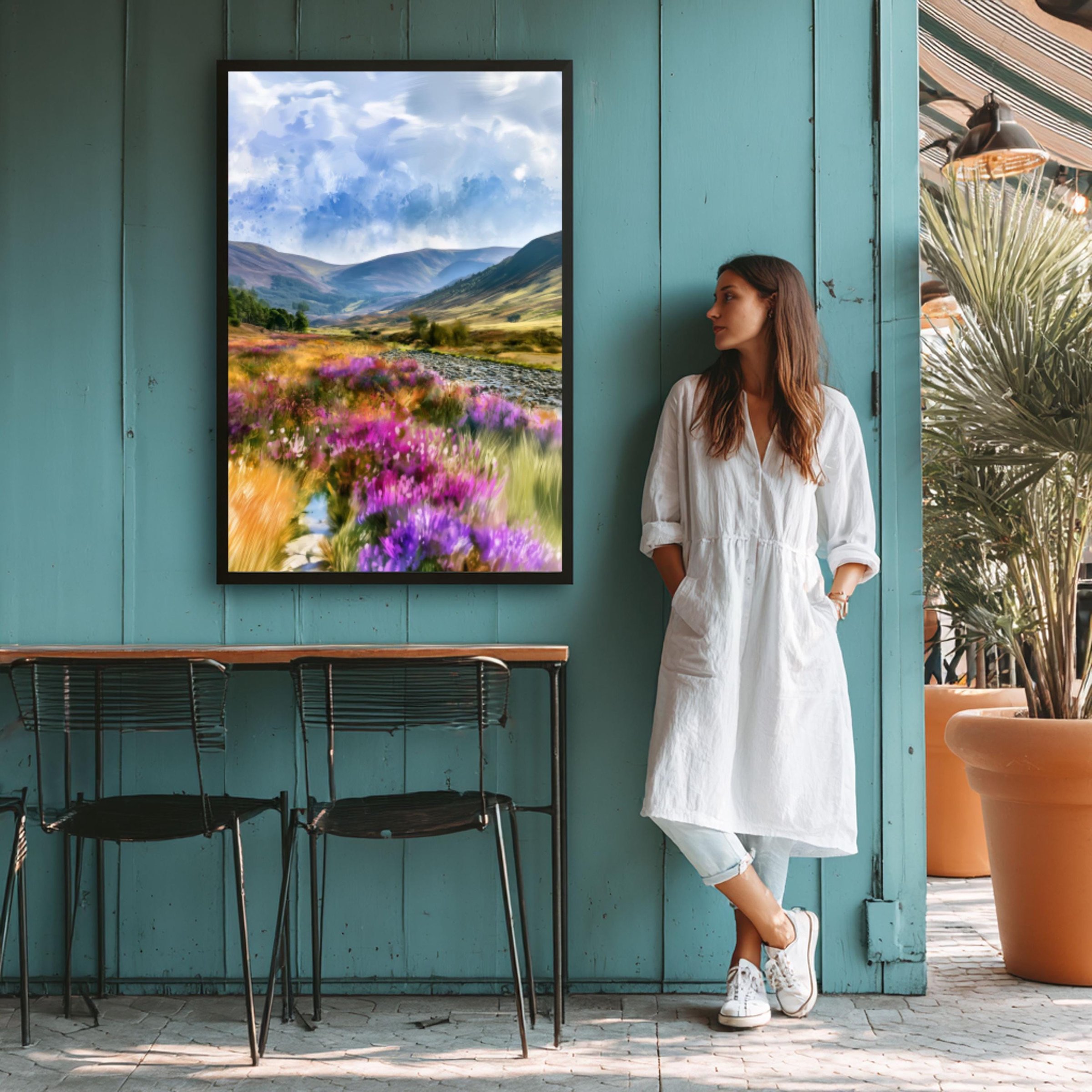 Cairngorms National Park Scotland UK Watercolor Print: UK Travel Art Poster - Image 9