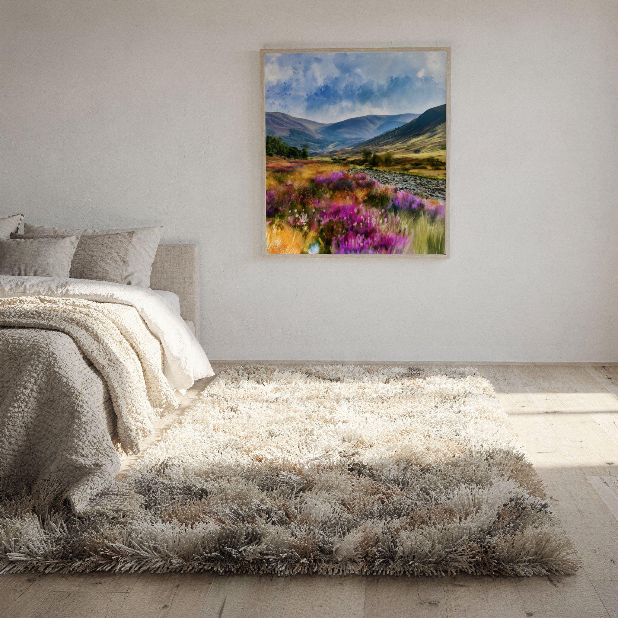 Cairngorms National Park Watercolor Print: Scotland Travel Art Poster Square - Image 10