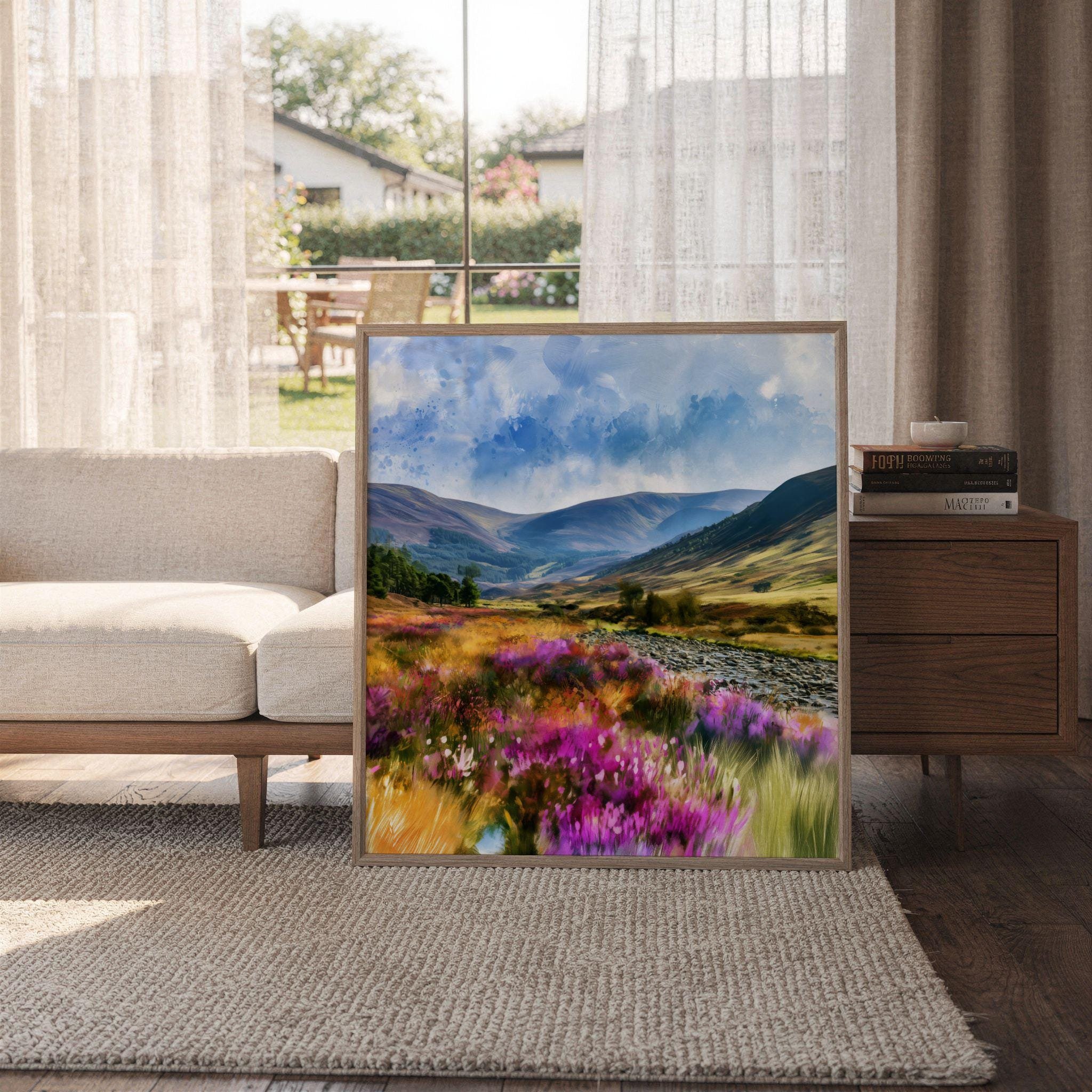 Cairngorms National Park Watercolor Print: Scotland Travel Art Poster Square - Image 6