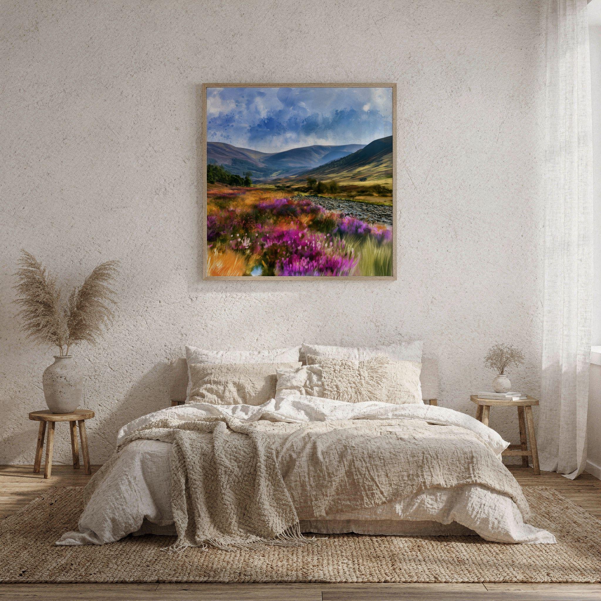 Cairngorms National Park Watercolor Print: Scotland Travel Art Poster Square - Image 9
