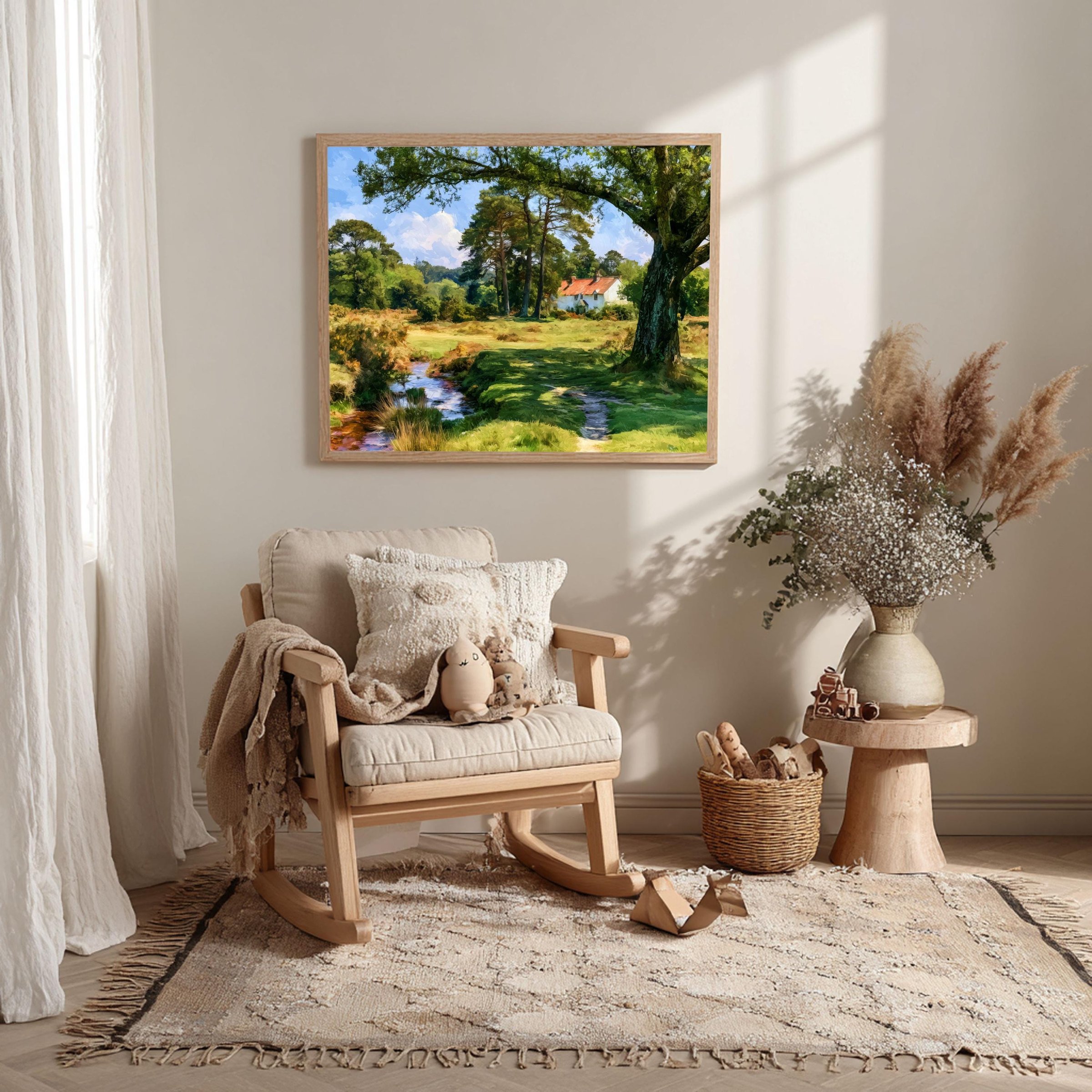New Forest National Park England UK Watercolor Print: UK Travel Art Poster - Image 10