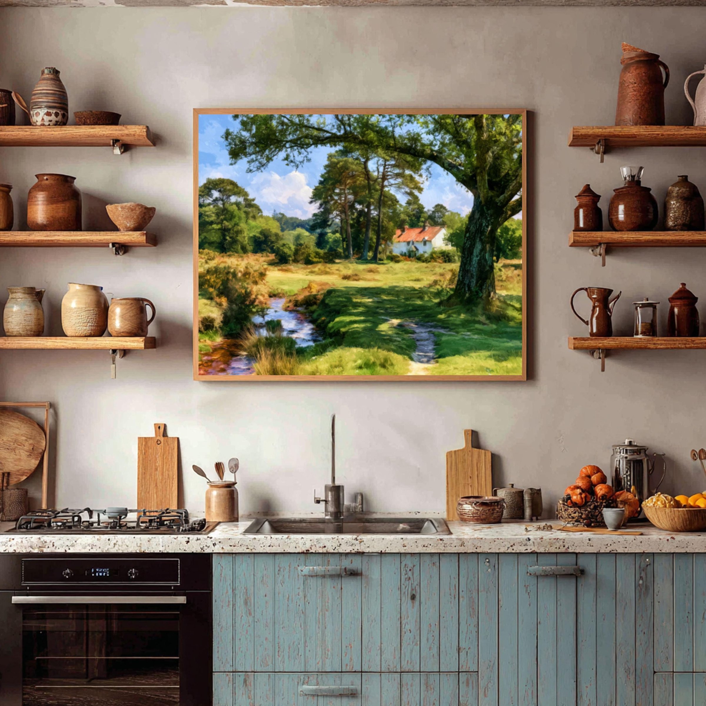 New Forest National Park England UK Watercolor Print: UK Travel Art Poster - Image 7