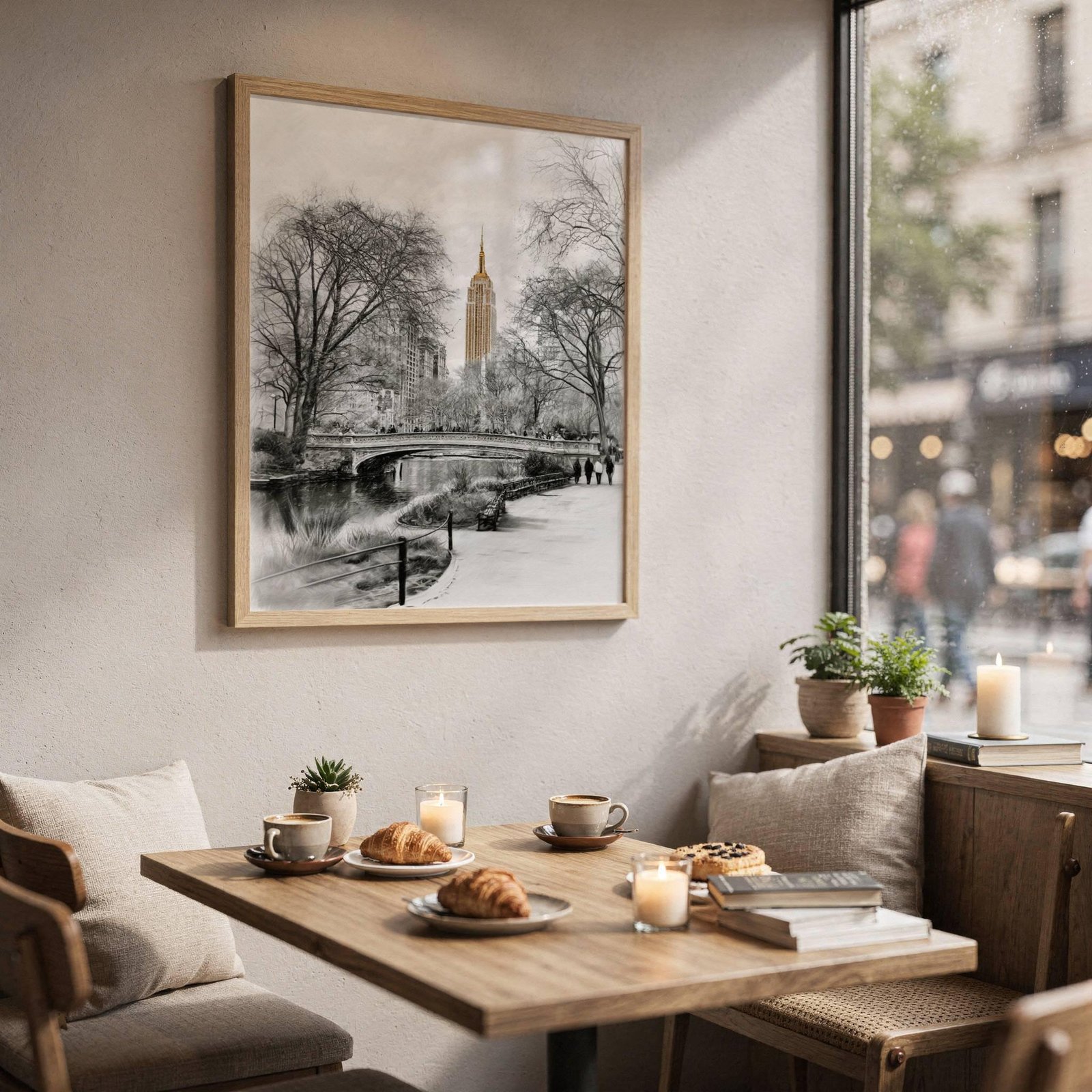 Central Park New York Pencil Sketch Print: USA Travel Art Poster - Image 3
