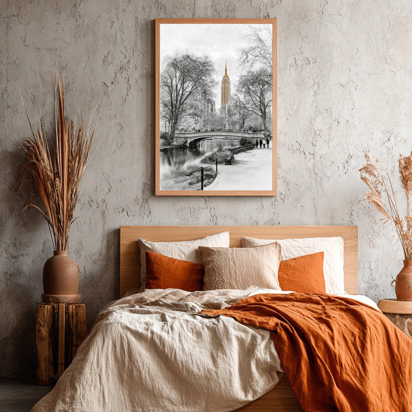 Central Park New York Pencil Sketch Print: USA Travel Art Poster - Image 5