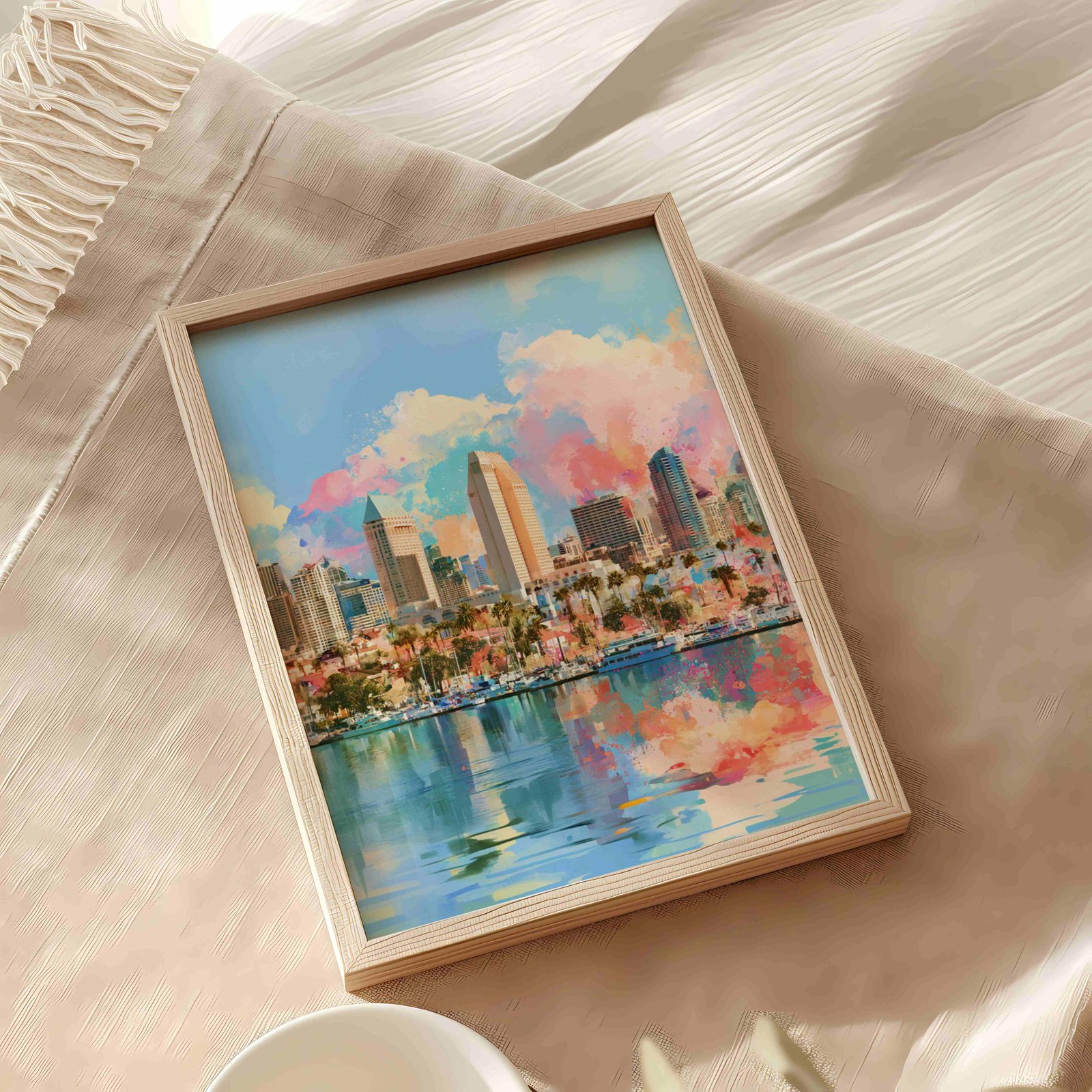 San Diego California USA Watercolor Print: American Travel Art Poster - Image 10