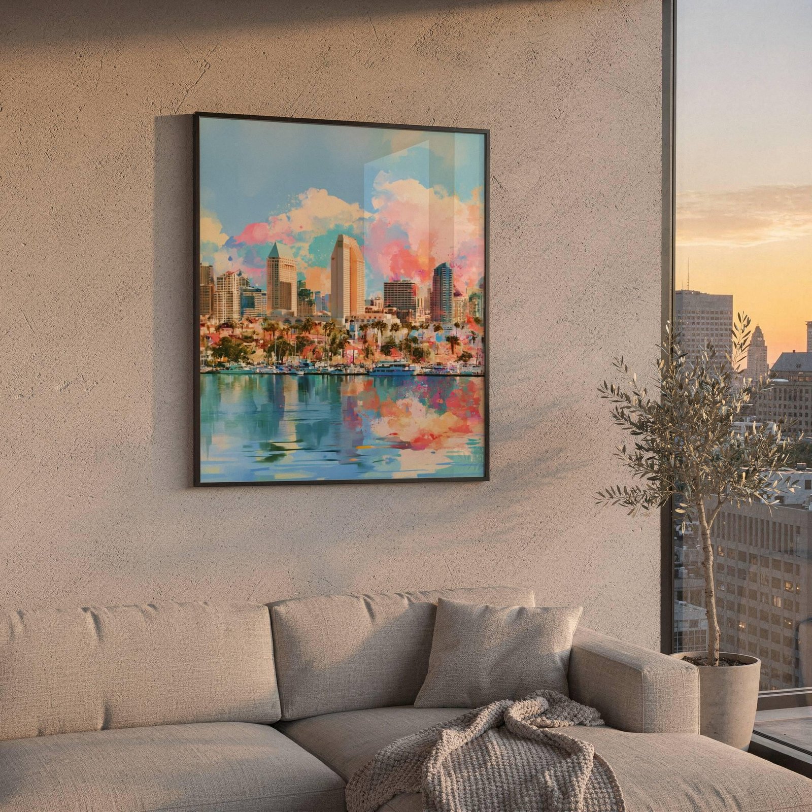 San Diego California USA Watercolor Print: American Travel Art Poster - Image 5