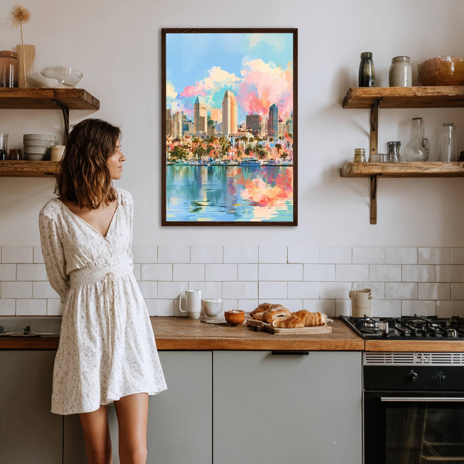 San Diego California USA Watercolor Print: American Travel Art Poster - Image 6