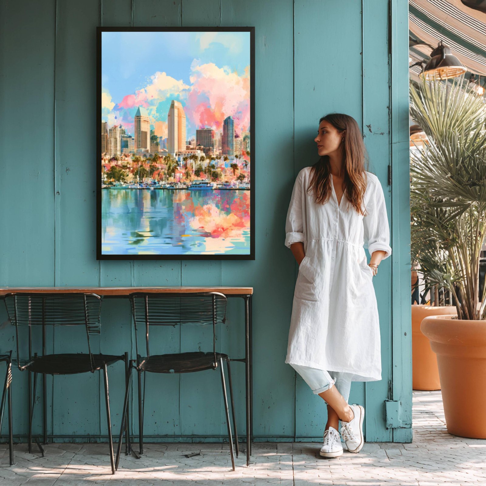 San Diego California USA Watercolor Print: American Travel Art Poster - Image 7