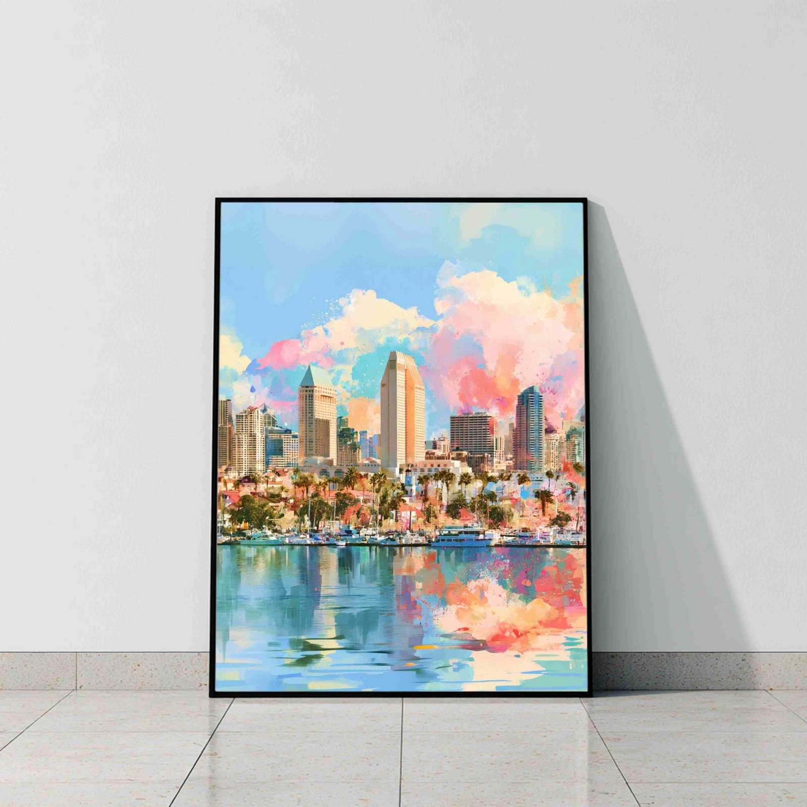 San Diego California USA Watercolor Print: American Travel Art Poster - Image 8