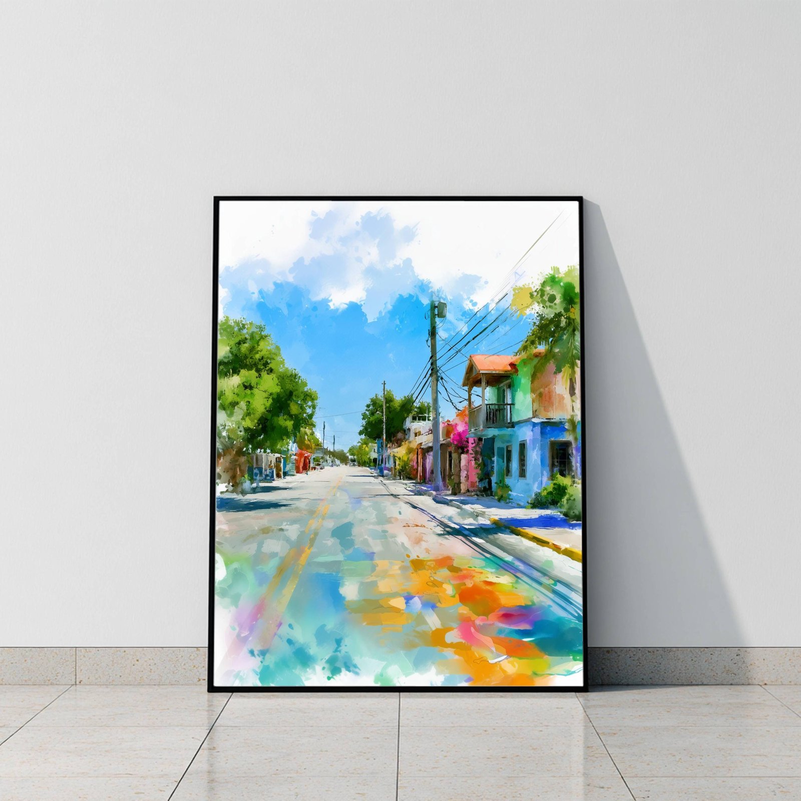 Key Largo Florida USA Watercolor Print: USA Travel Art Poster - Image 6