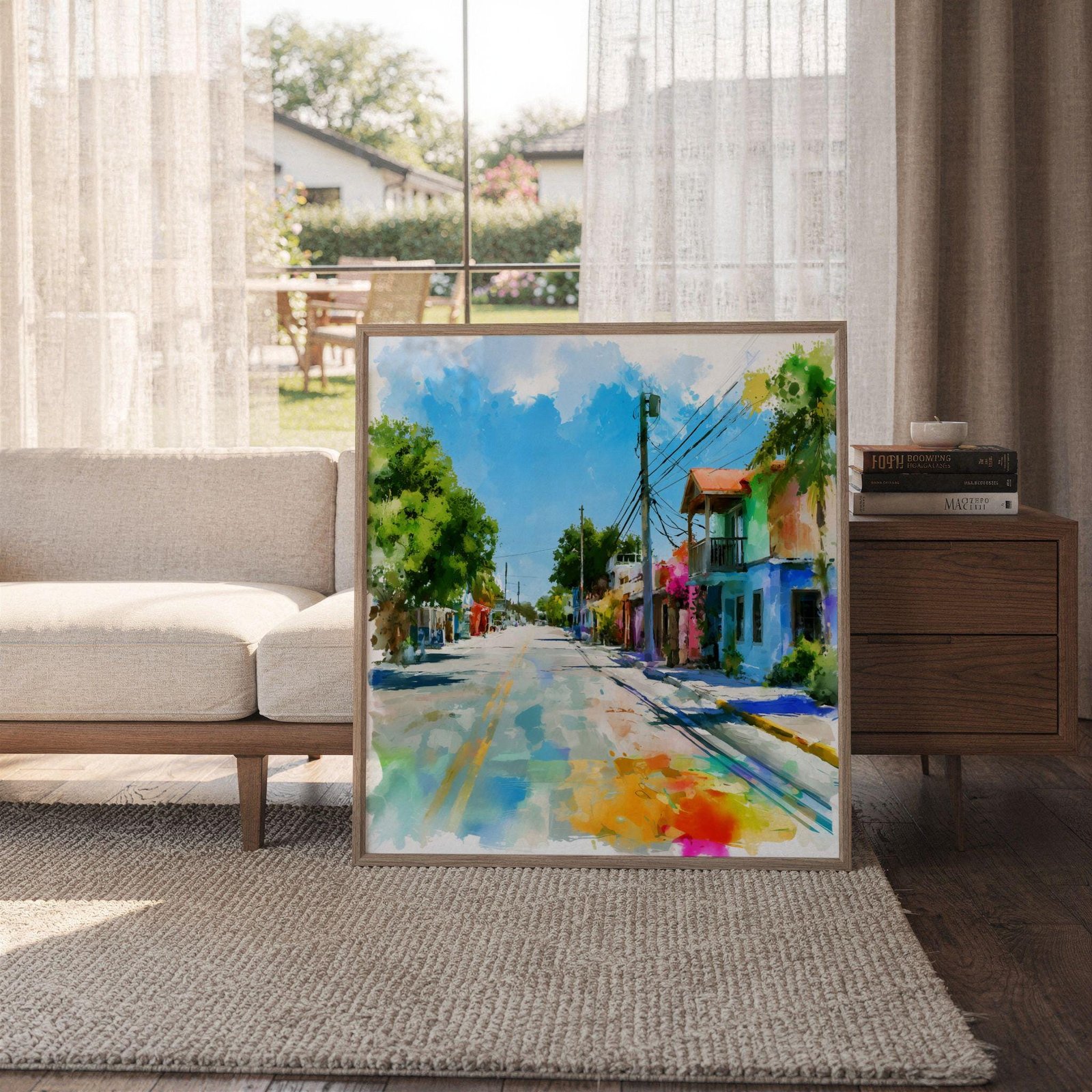 Key Largo Florida USA Watercolor Print: USA Travel Art Poster Square - Image 6