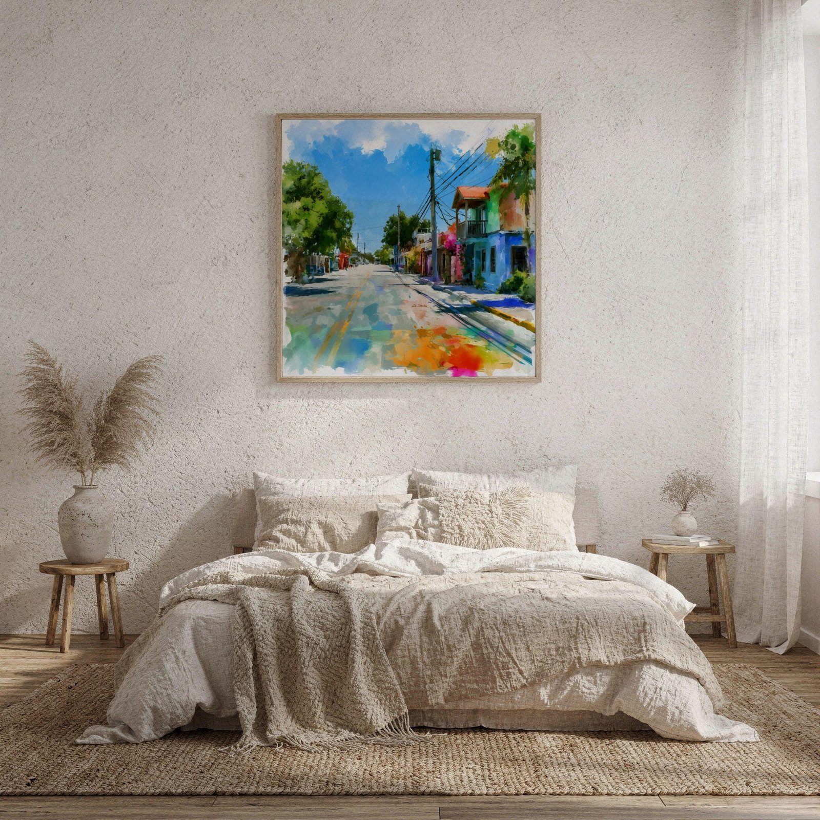 Key Largo Florida USA Watercolor Print: USA Travel Art Poster Square - Image 9