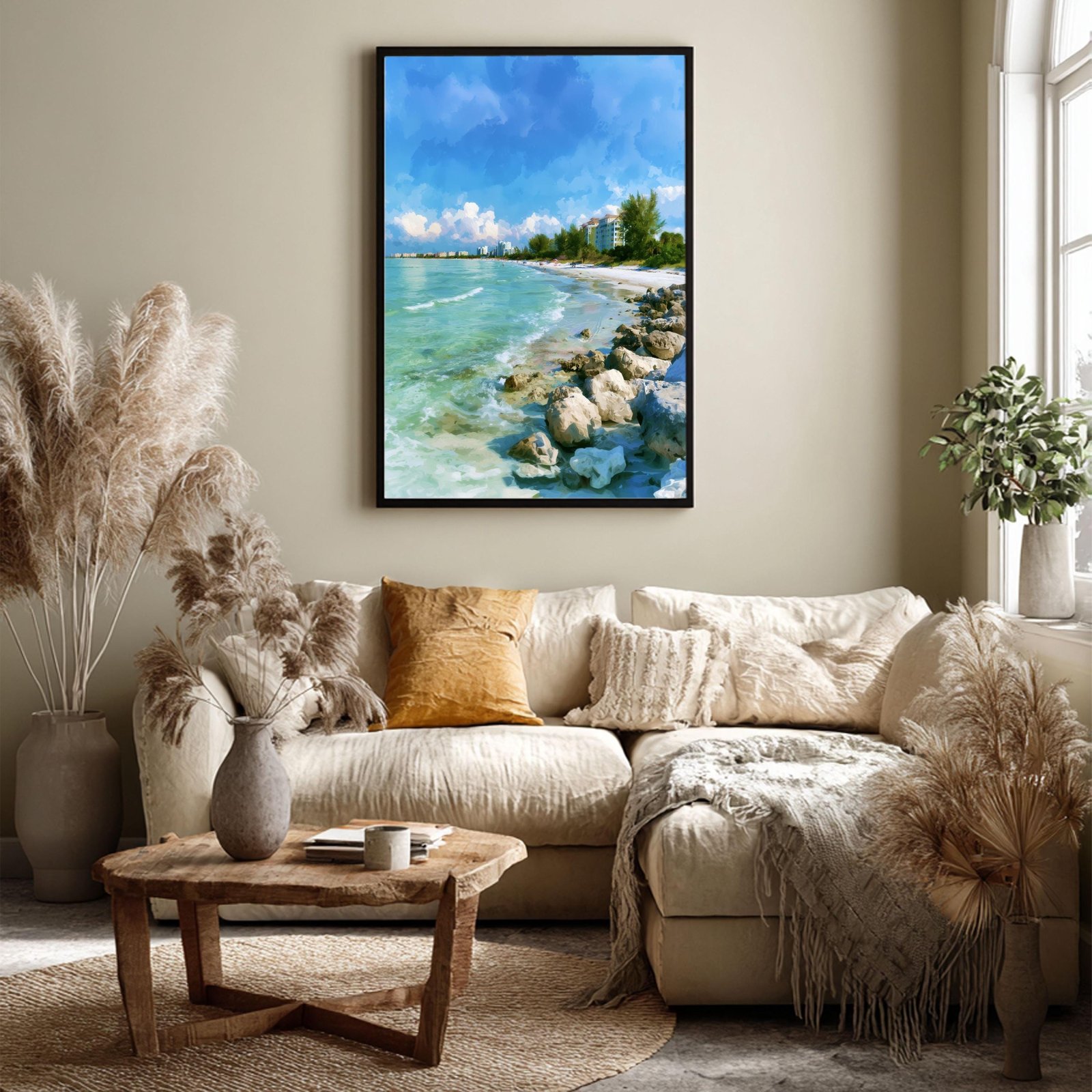 Siesta Key Florida USA Watercolor Print: USA Travel Art Poster - Image 7