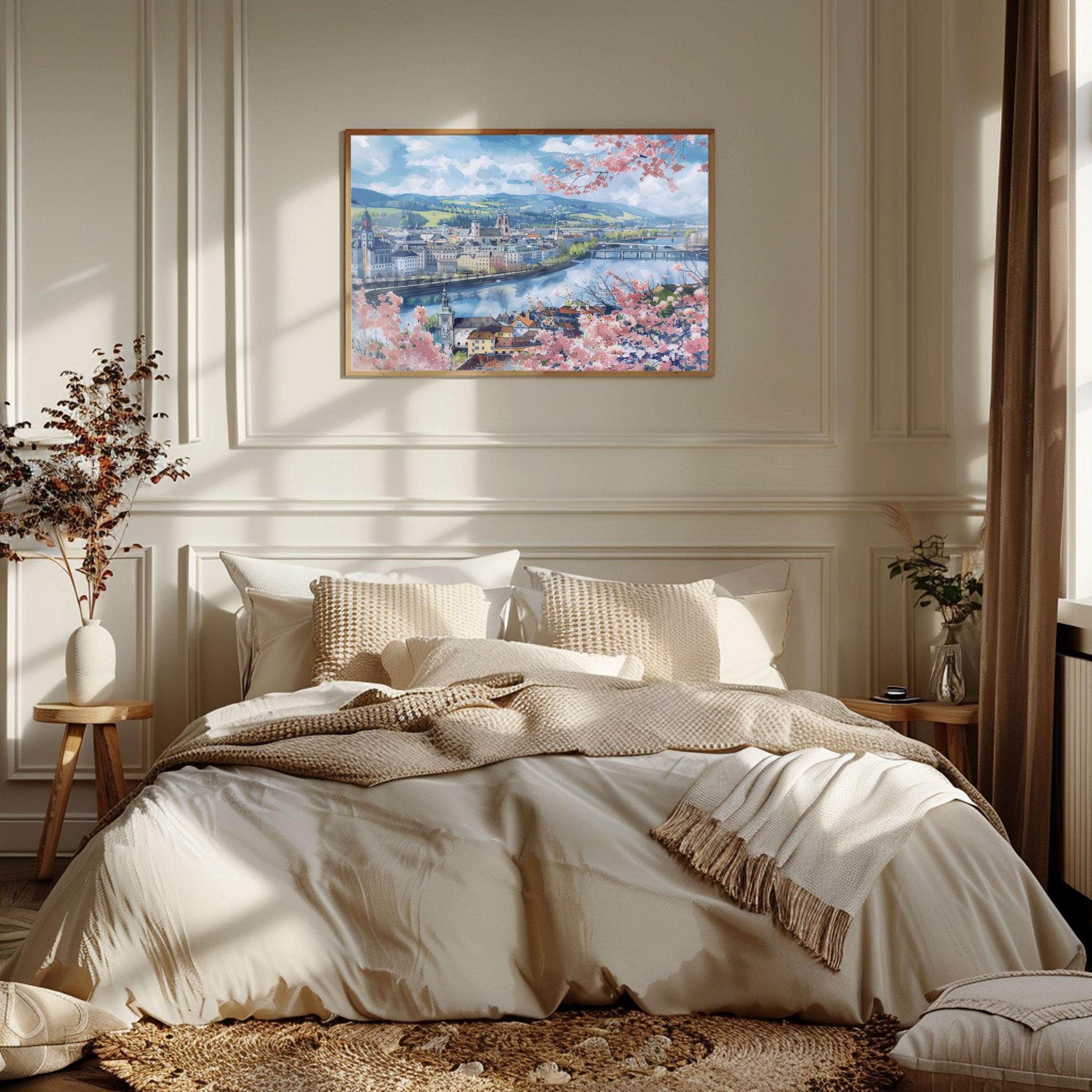 Linz Austria Watercolor Print: Europe Travel Art Poster - Image 2
