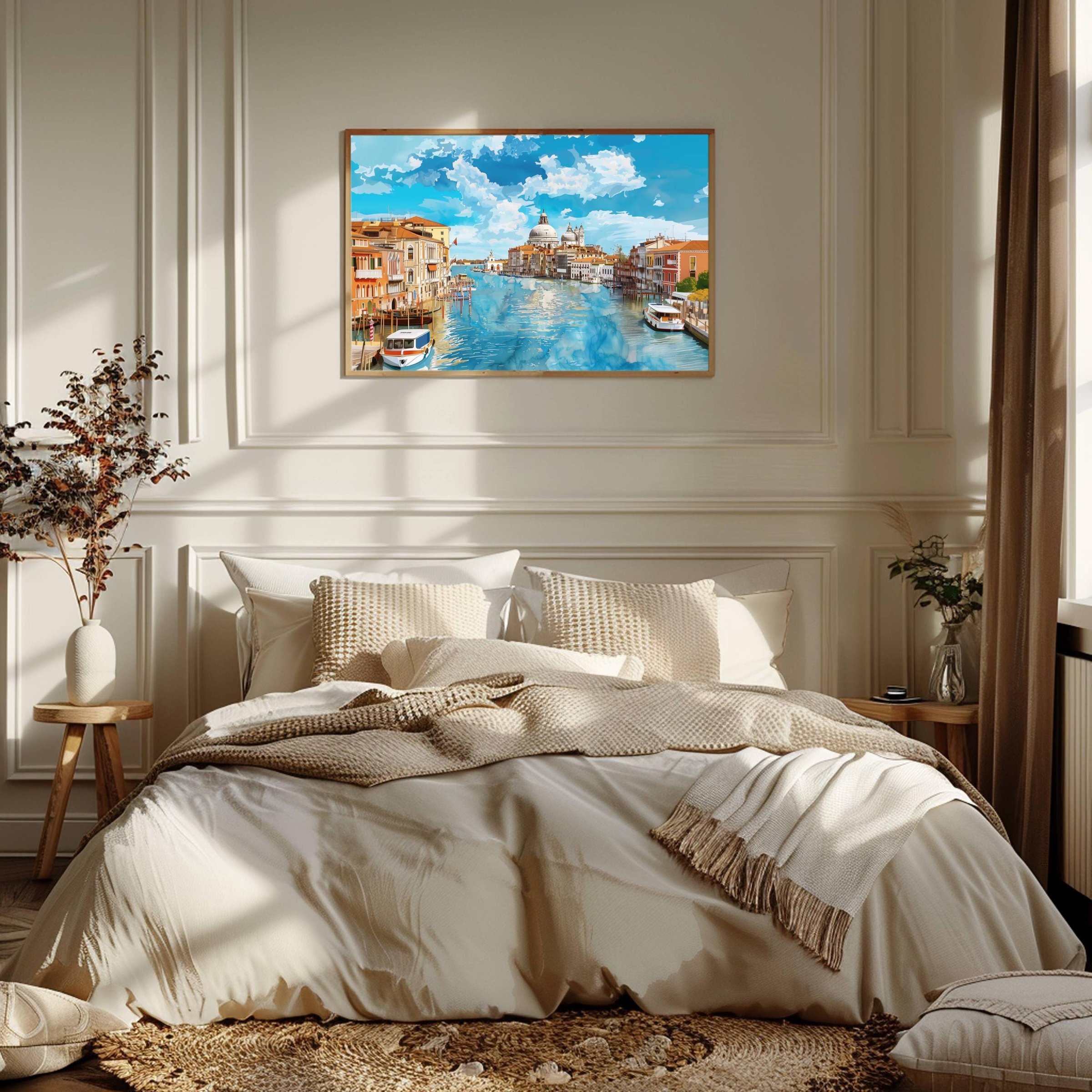 Grand Canal Venice Italy Watercolor Print: Europe Travel Art Poster - Image 2