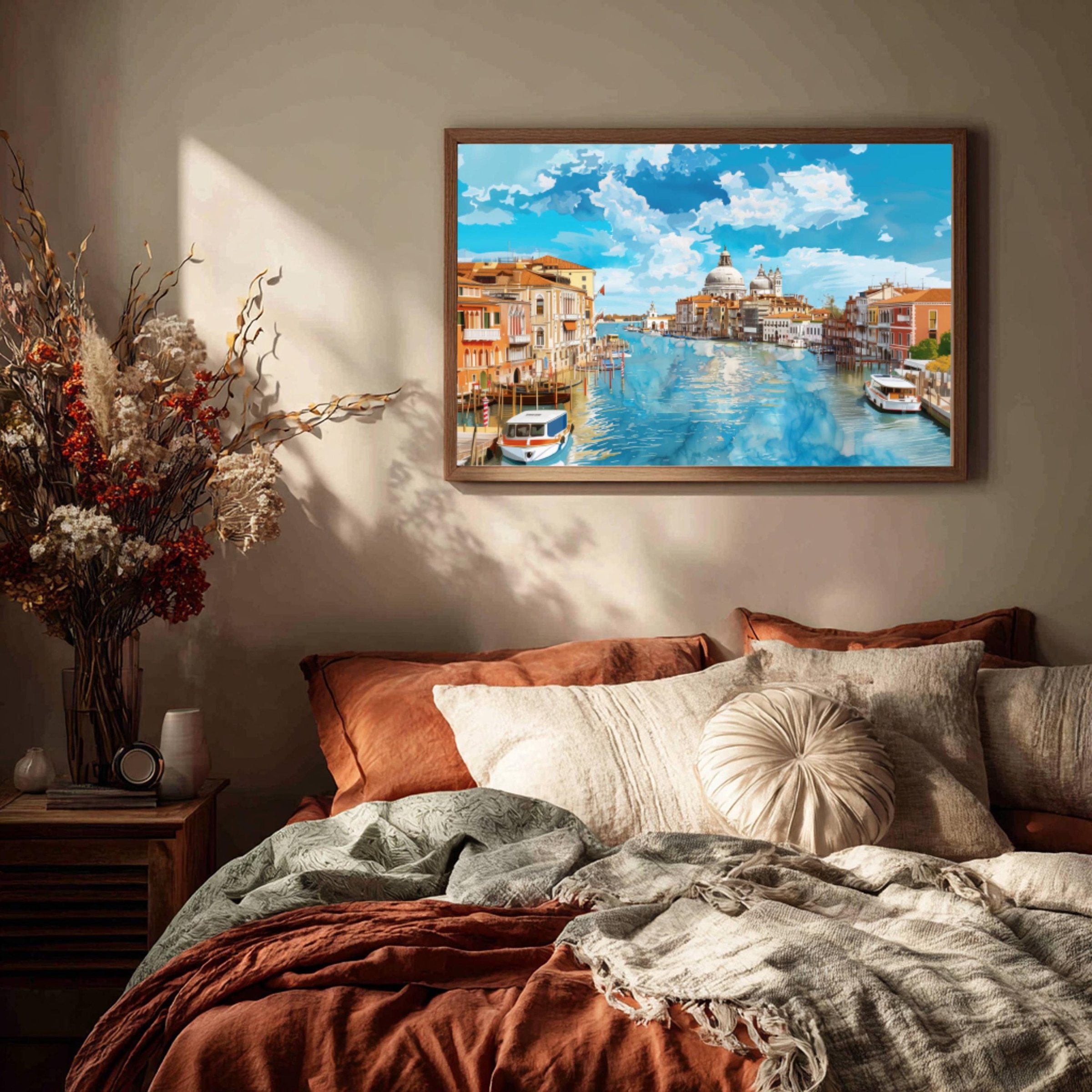 Grand Canal Venice Italy Watercolor Print: Europe Travel Art Poster - Image 3