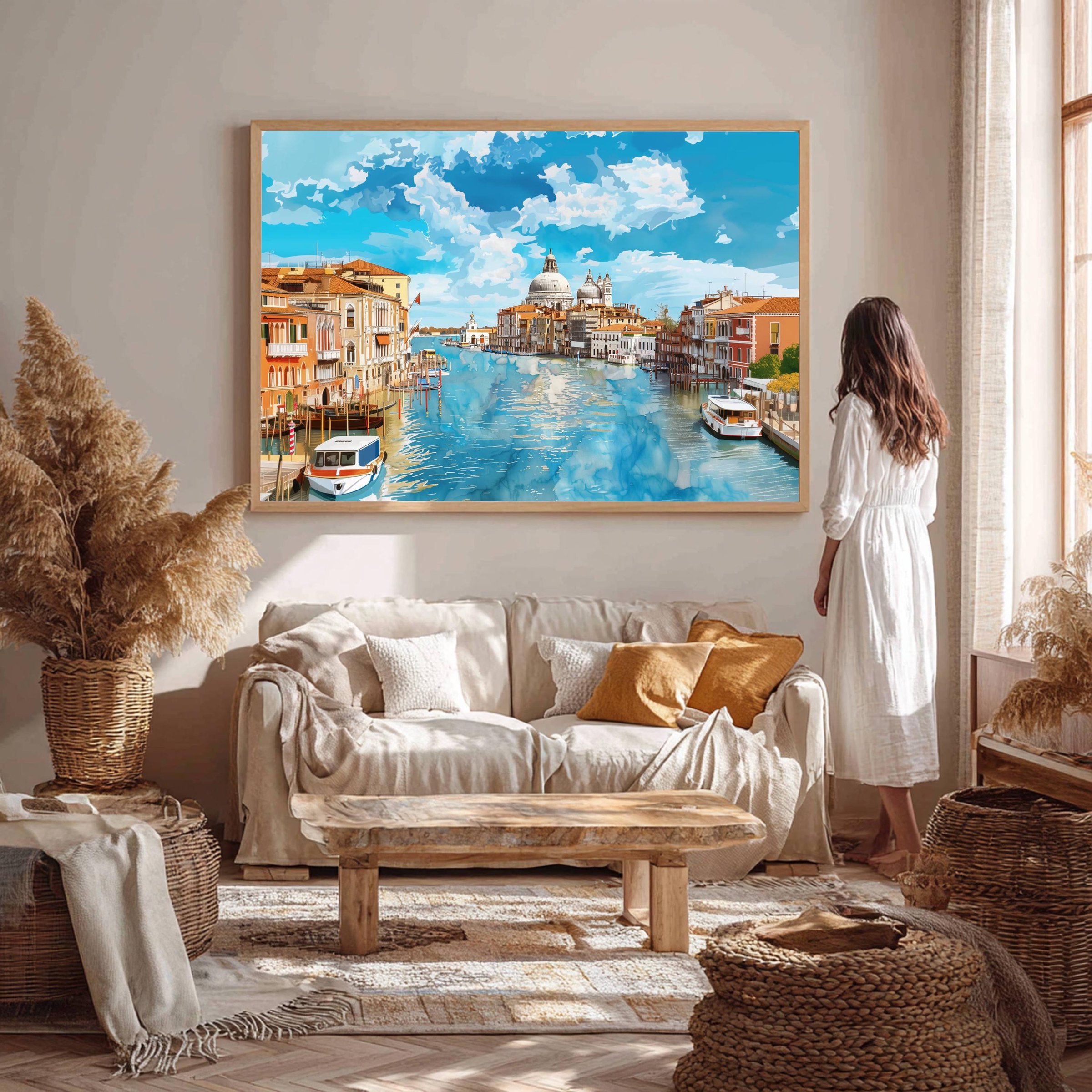 Grand Canal Venice Italy Watercolor Print: Europe Travel Art Poster - Image 5
