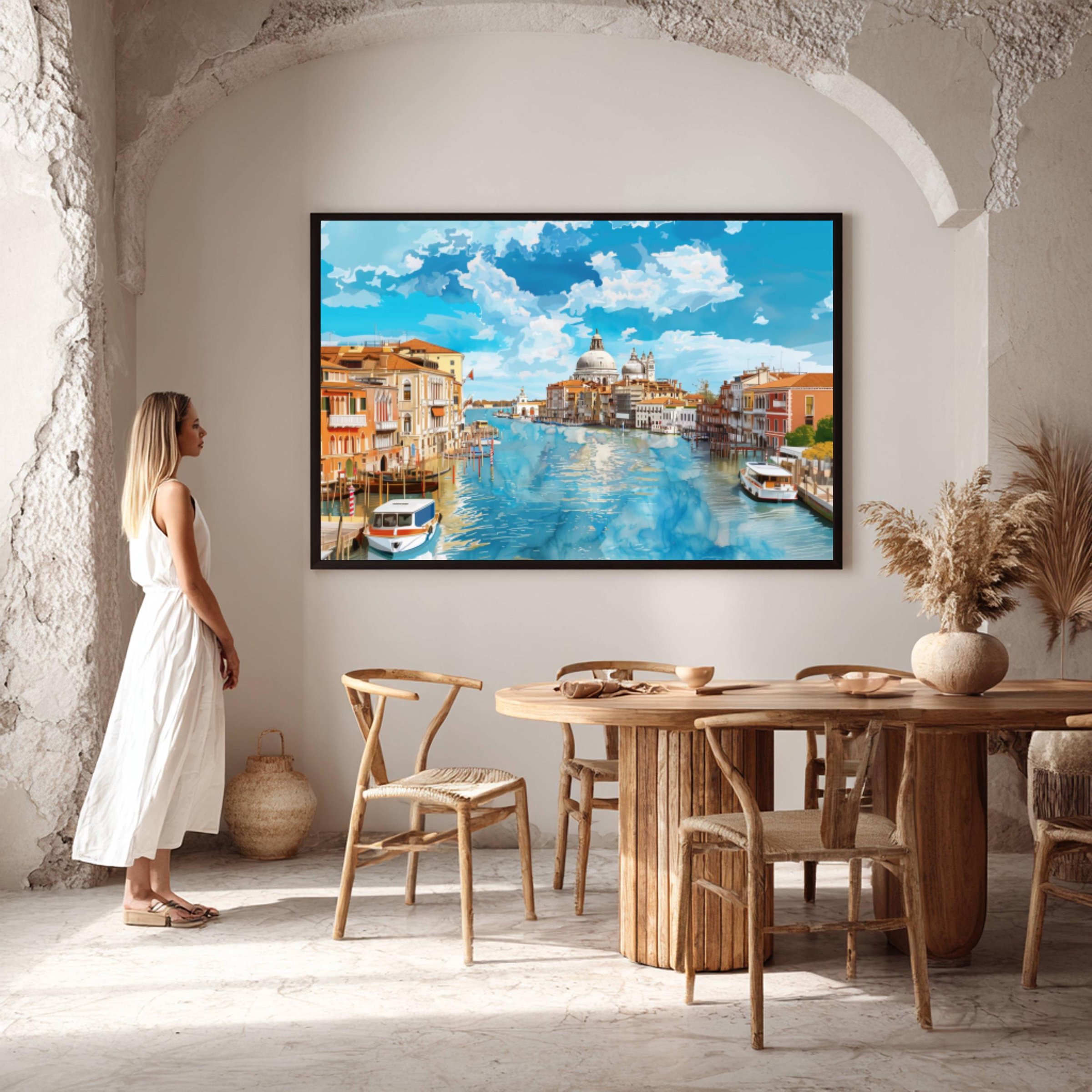 Grand Canal Venice Italy Watercolor Print: Europe Travel Art Poster - Image 6