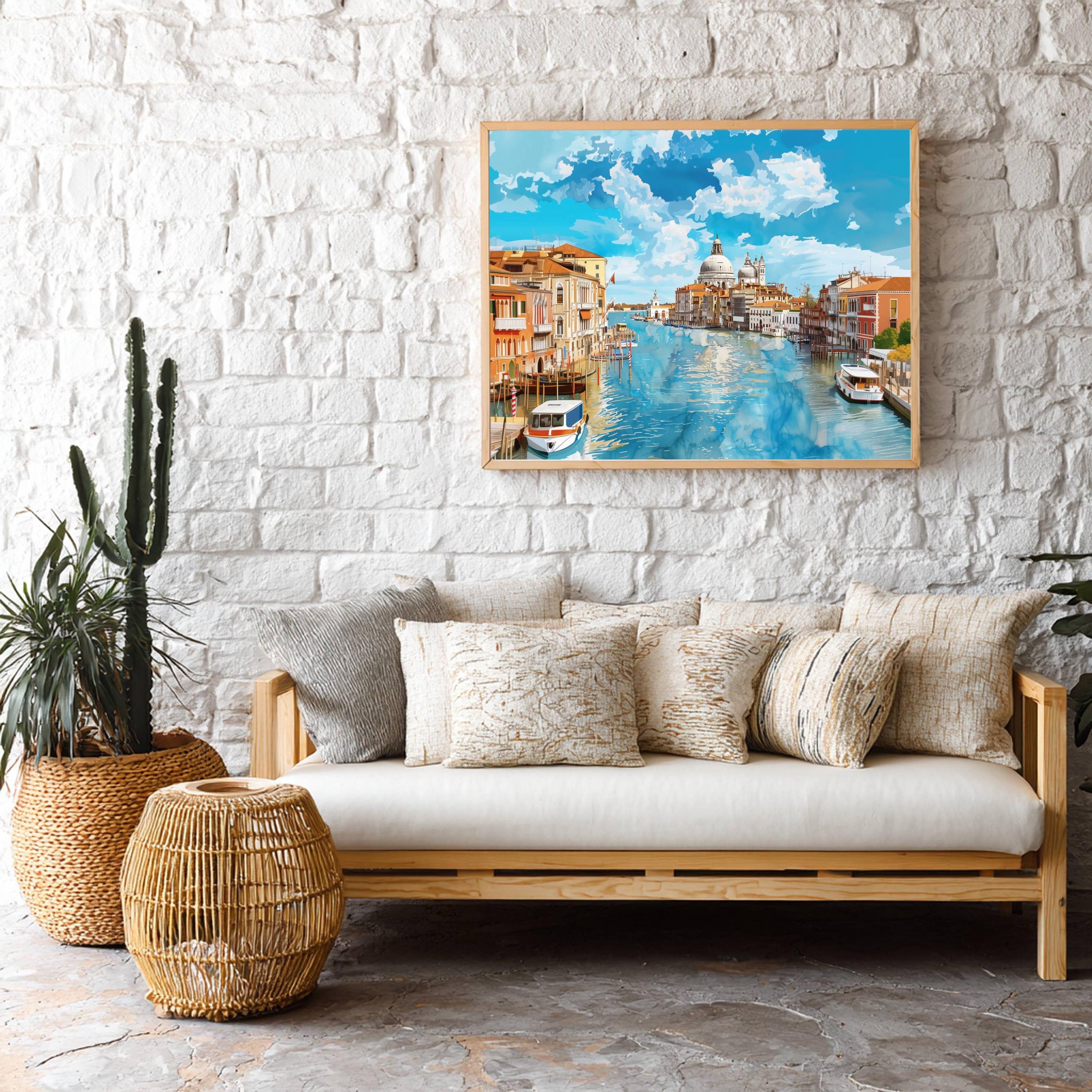 Grand Canal Venice Italy Watercolor Print: Europe Travel Art Poster - Image 9