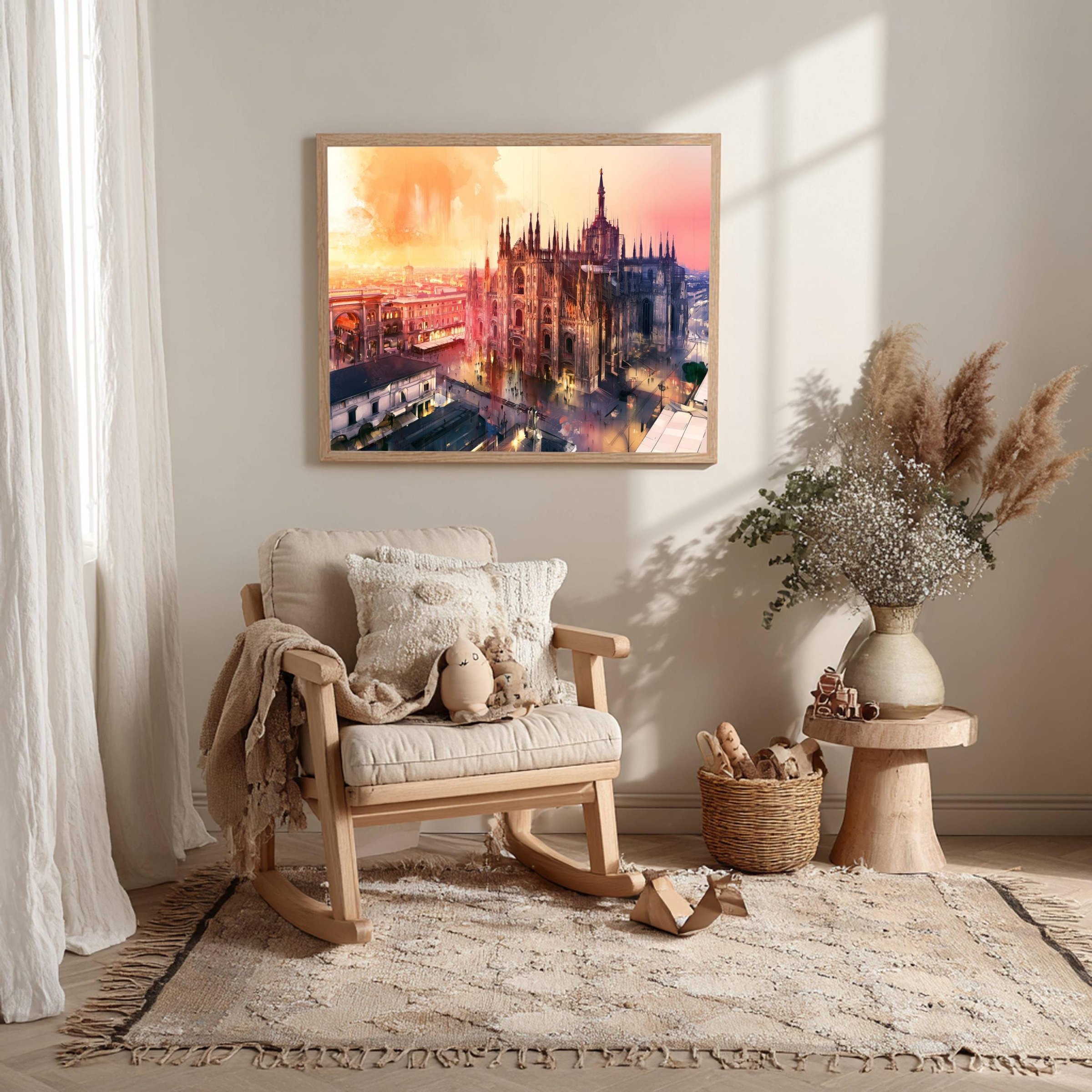Milan Duomo Italy Watercolor Print: Europe Travel Art Poster - Image 10