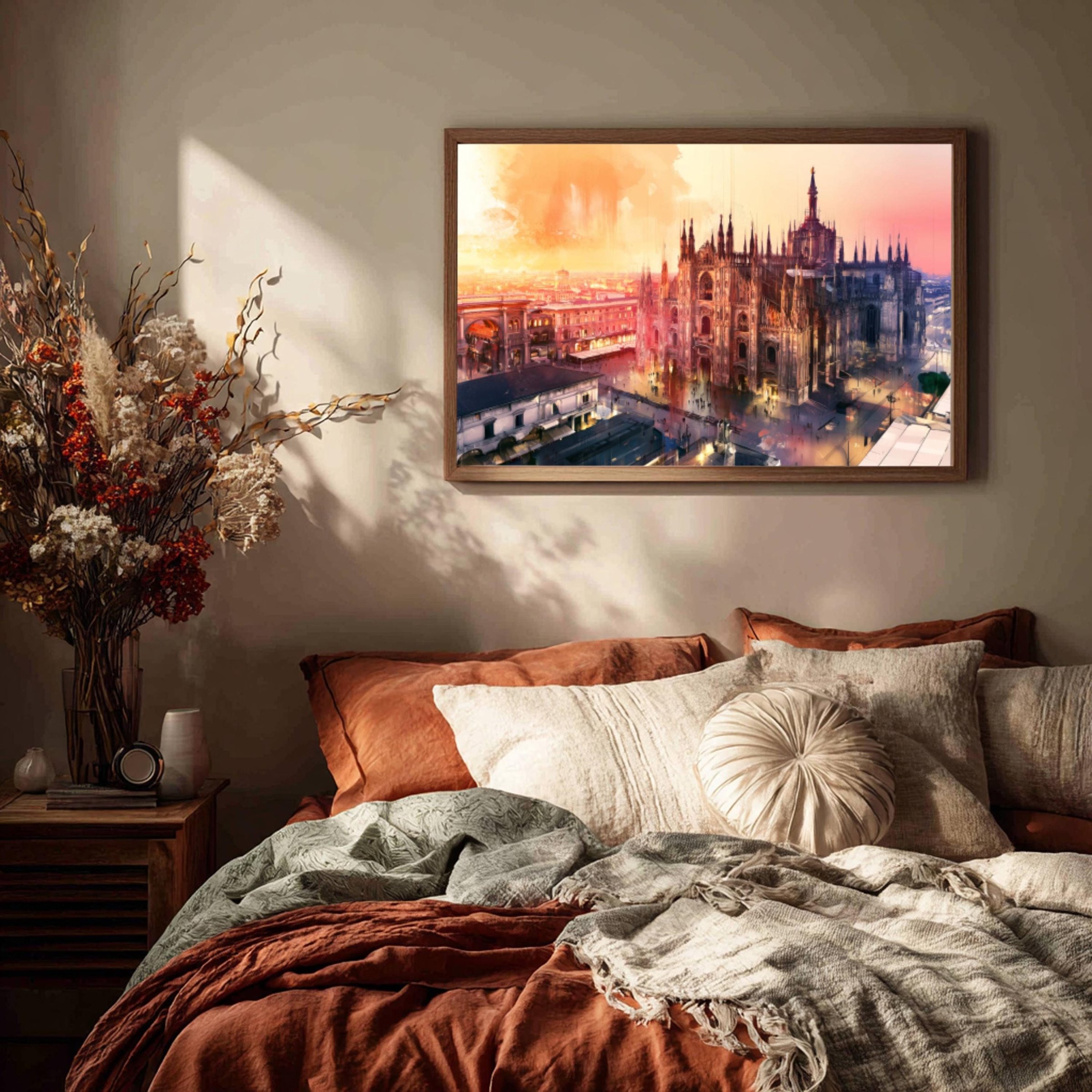 Milan Duomo Italy Watercolor Print: Europe Travel Art Poster - Image 3