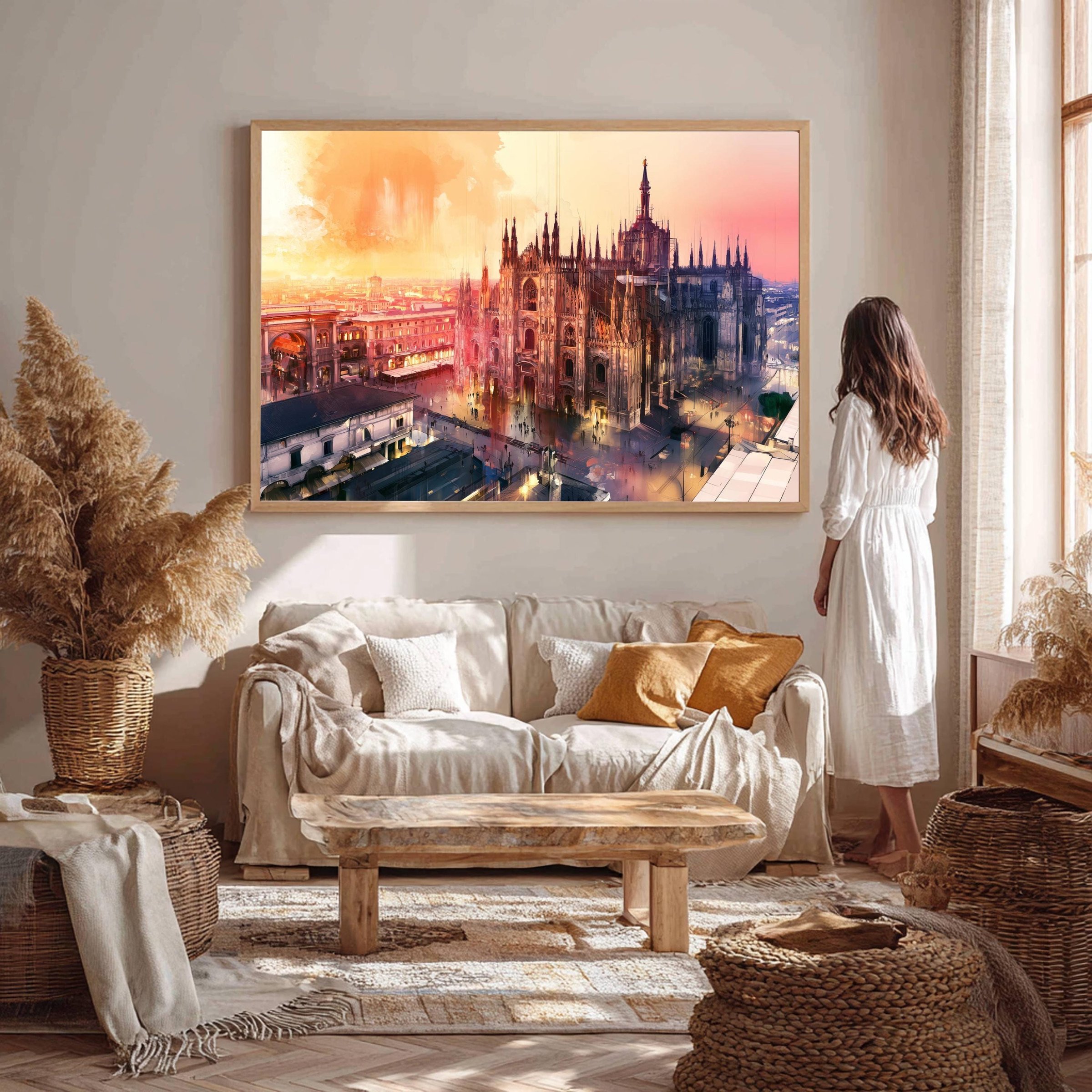 Milan Duomo Italy Watercolor Print: Europe Travel Art Poster - Image 5