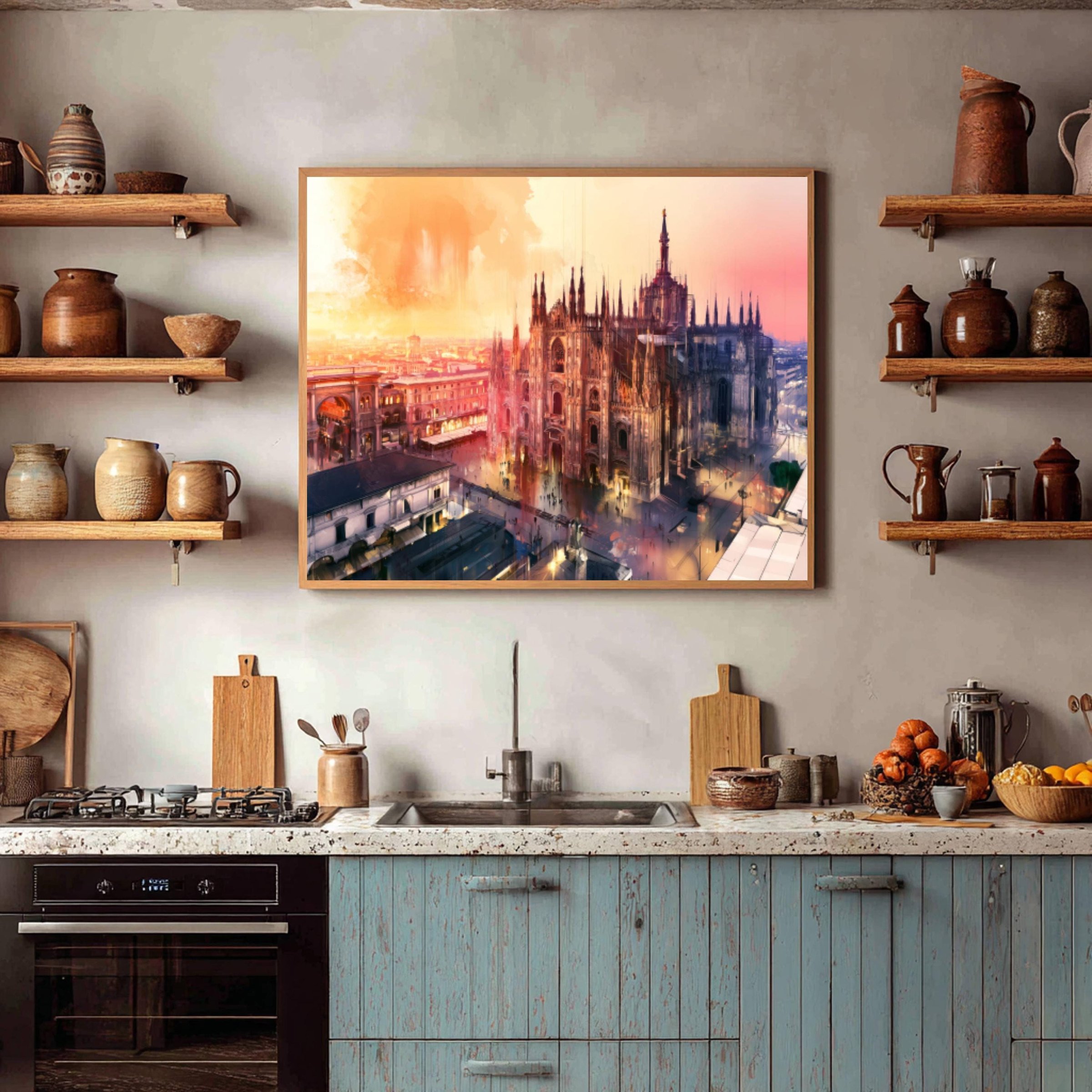 Milan Duomo Italy Watercolor Print: Europe Travel Art Poster - Image 7