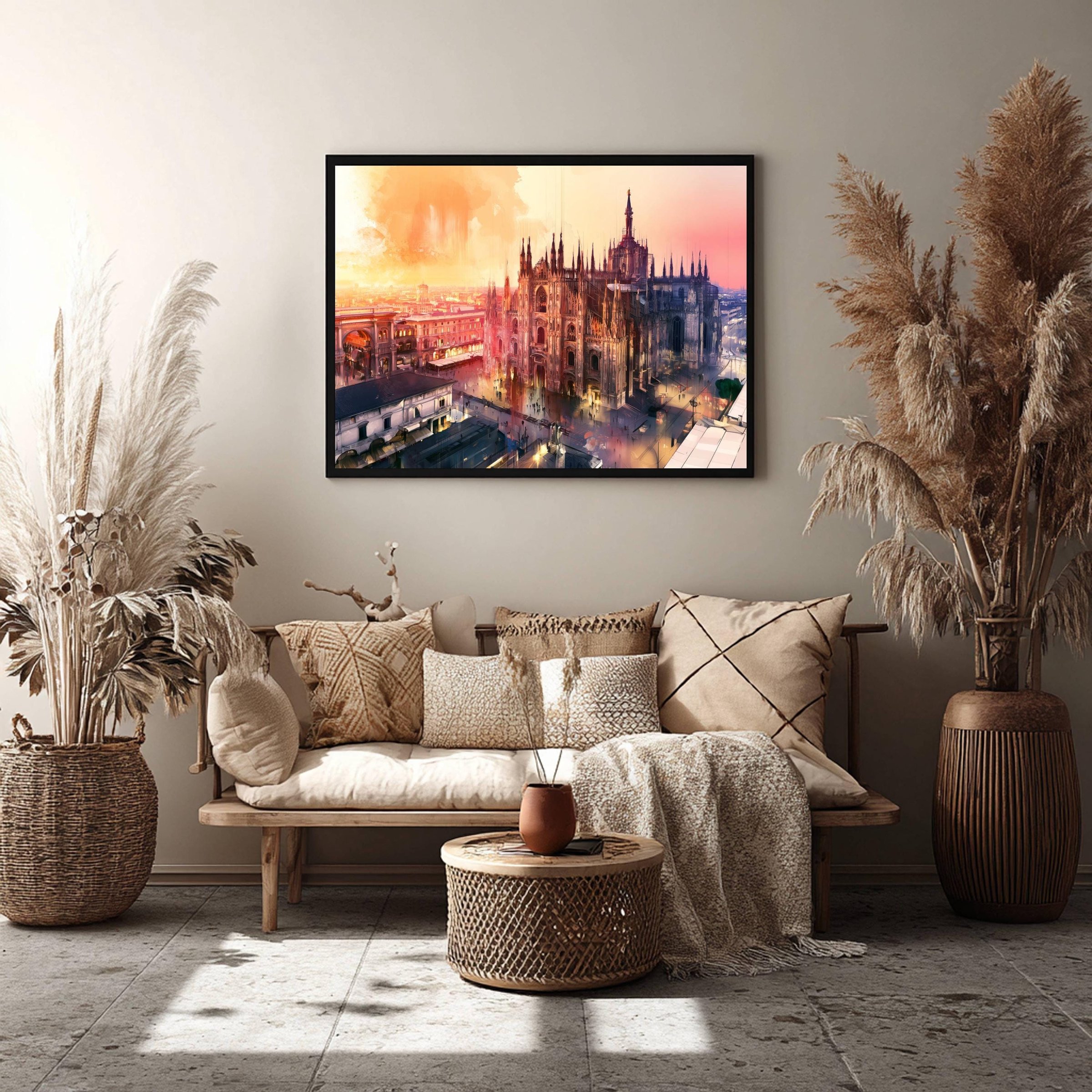 Milan Duomo Italy Watercolor Print: Europe Travel Art Poster - Image 8